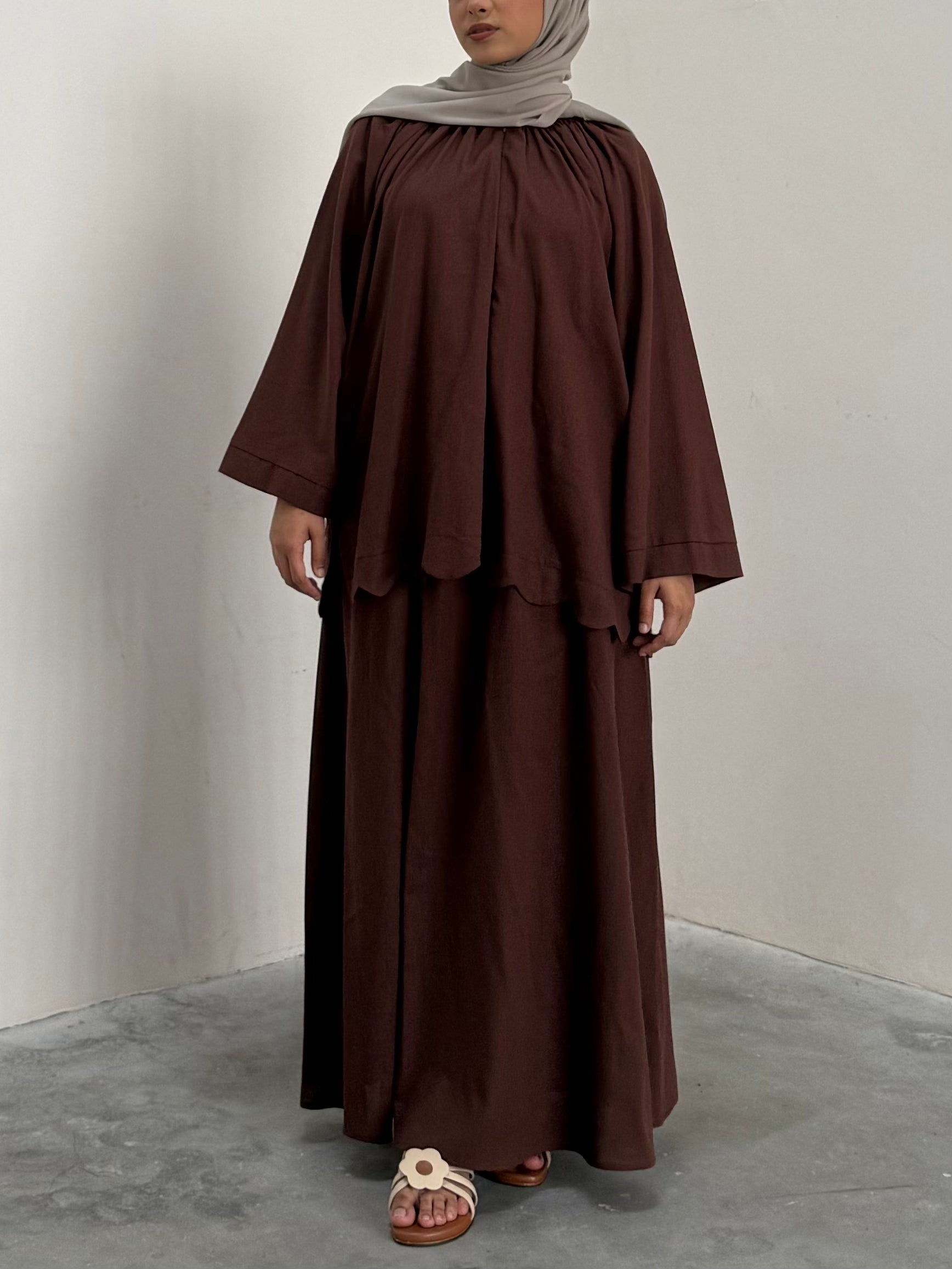 Allure Plain Skirt Set