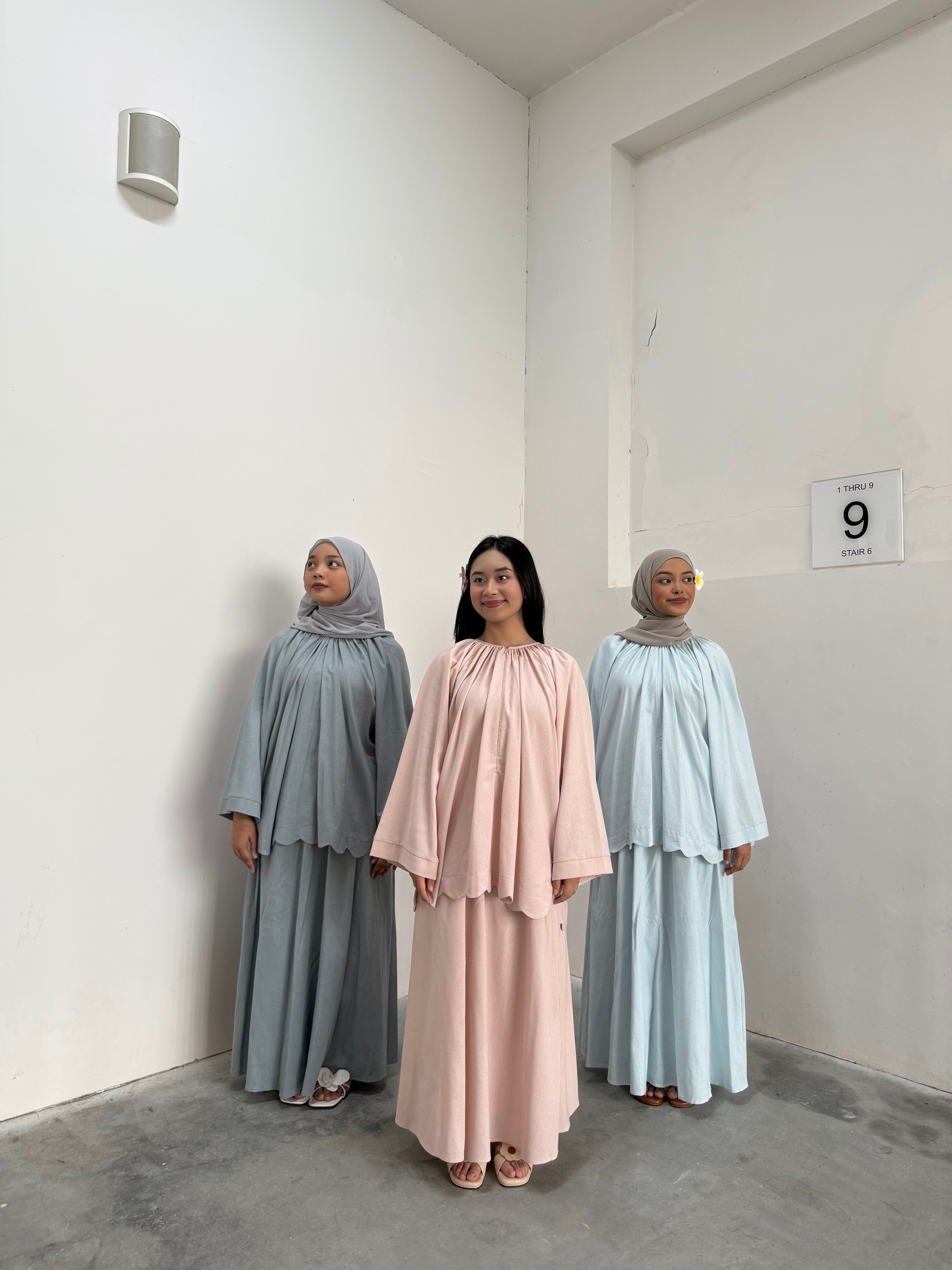 Allure Plain Skirt Set