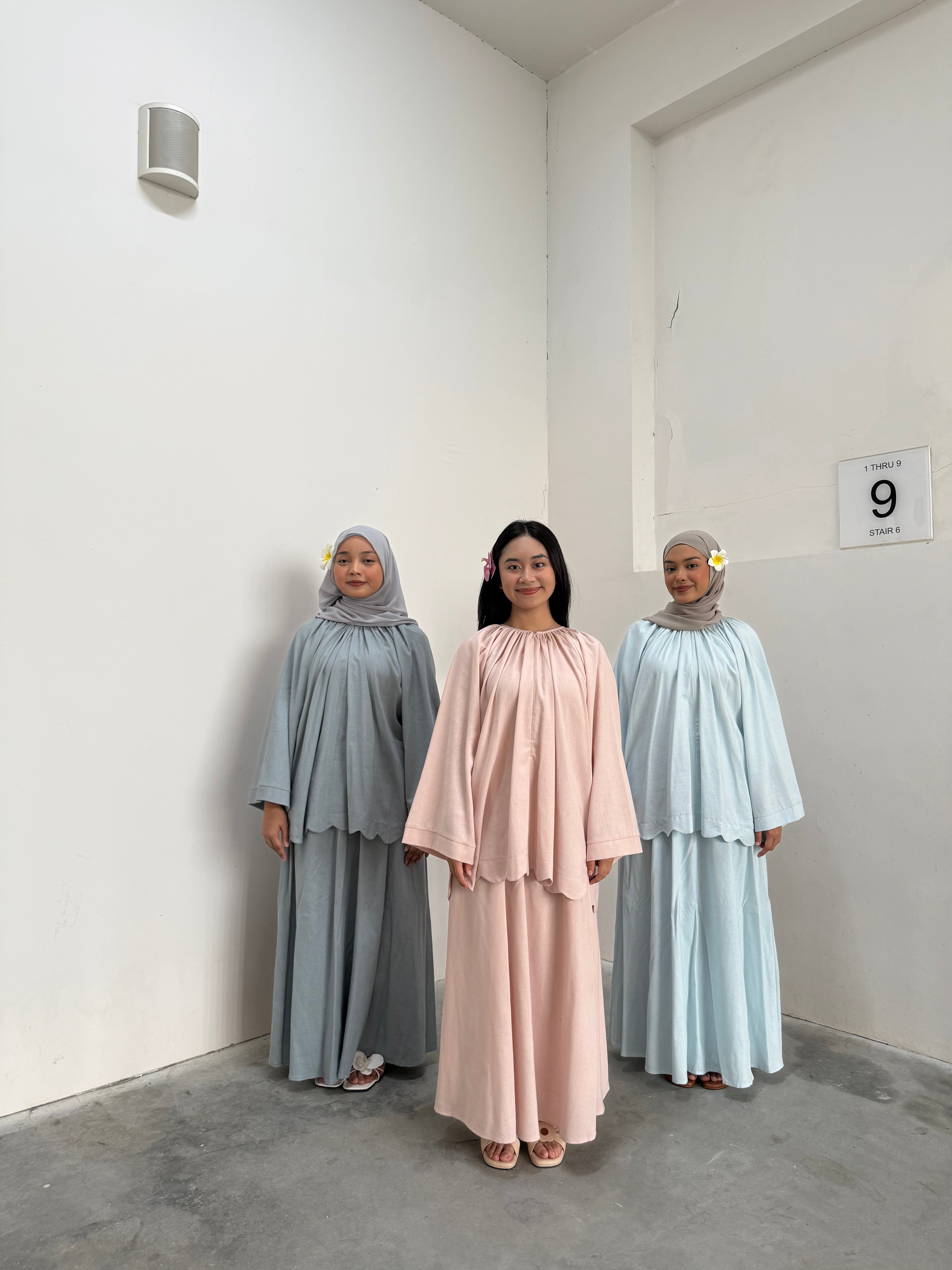 Allure Plain Skirt Set