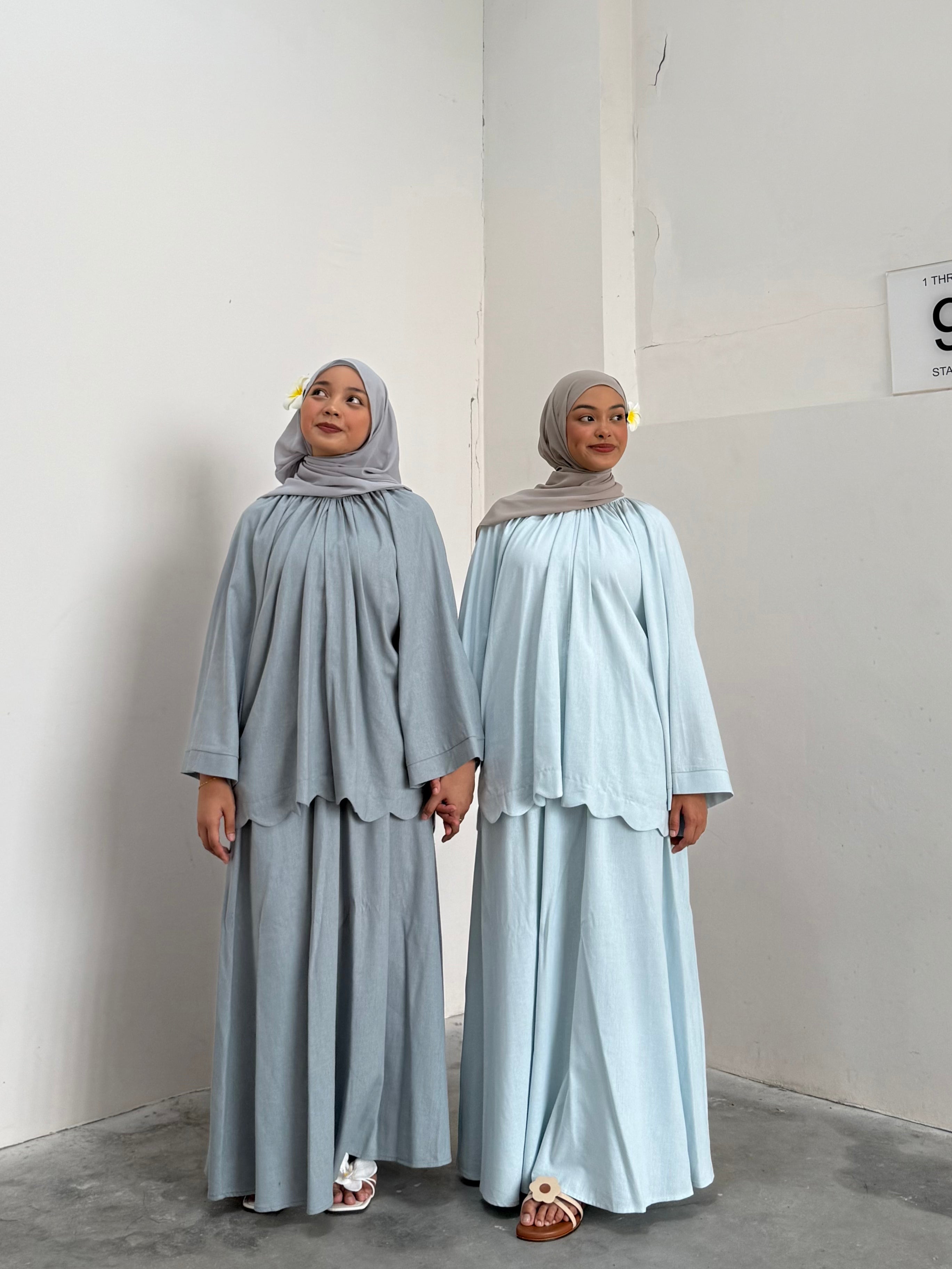 Allure Plain Skirt Set