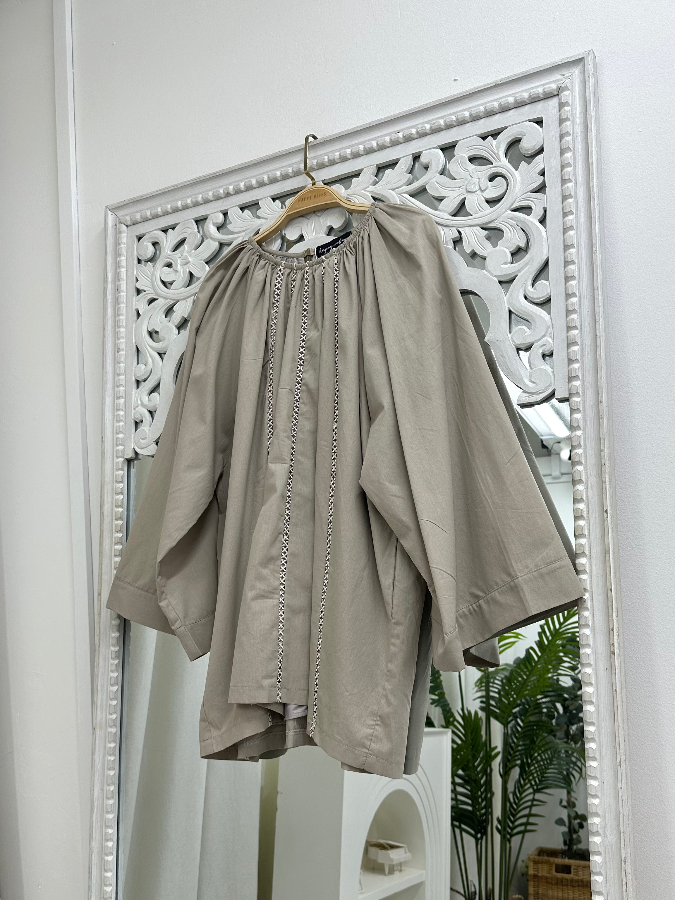 Ariana Lace Long Blouse