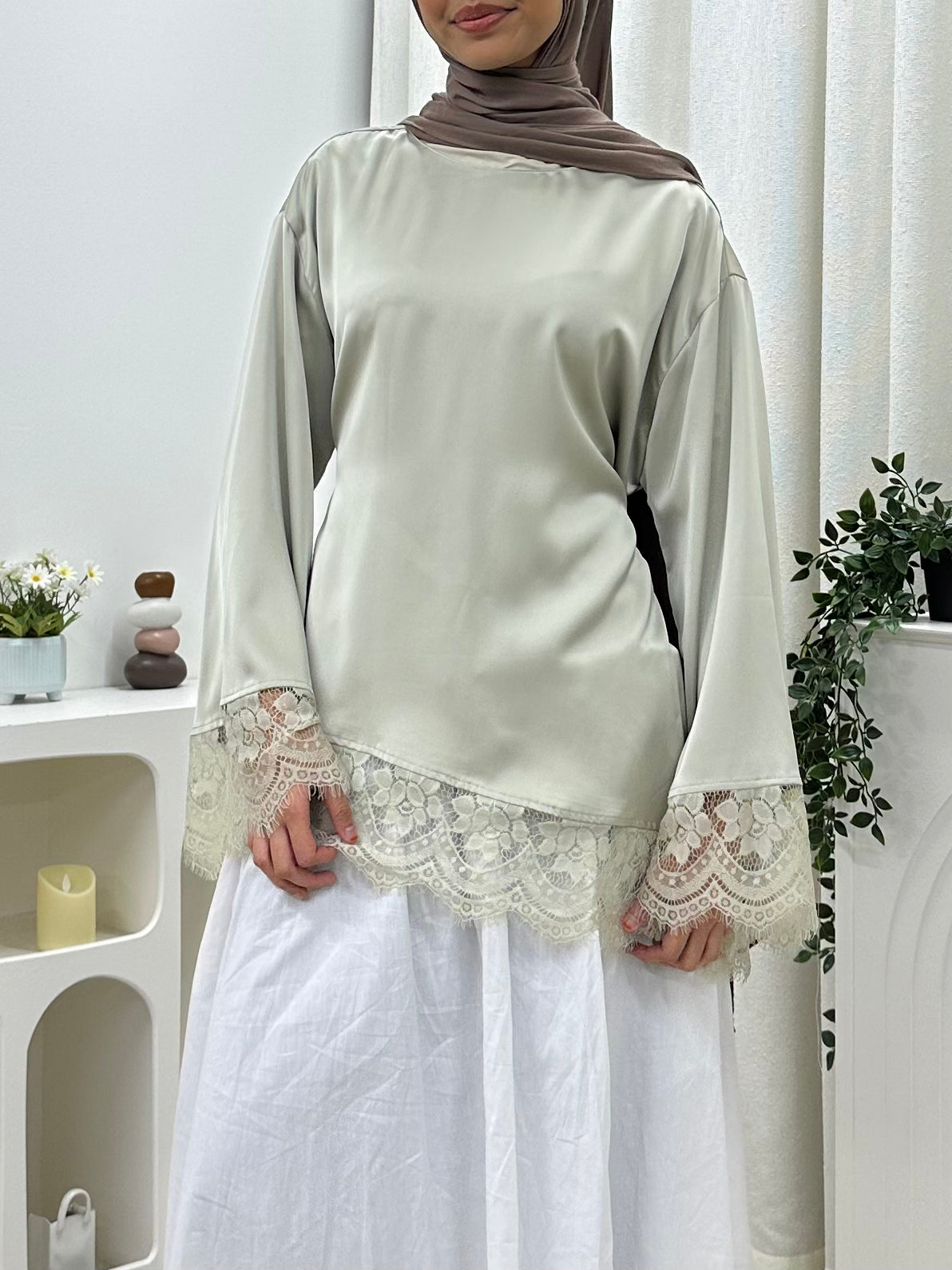 Valentina Satin Blouse HV LABEL Top