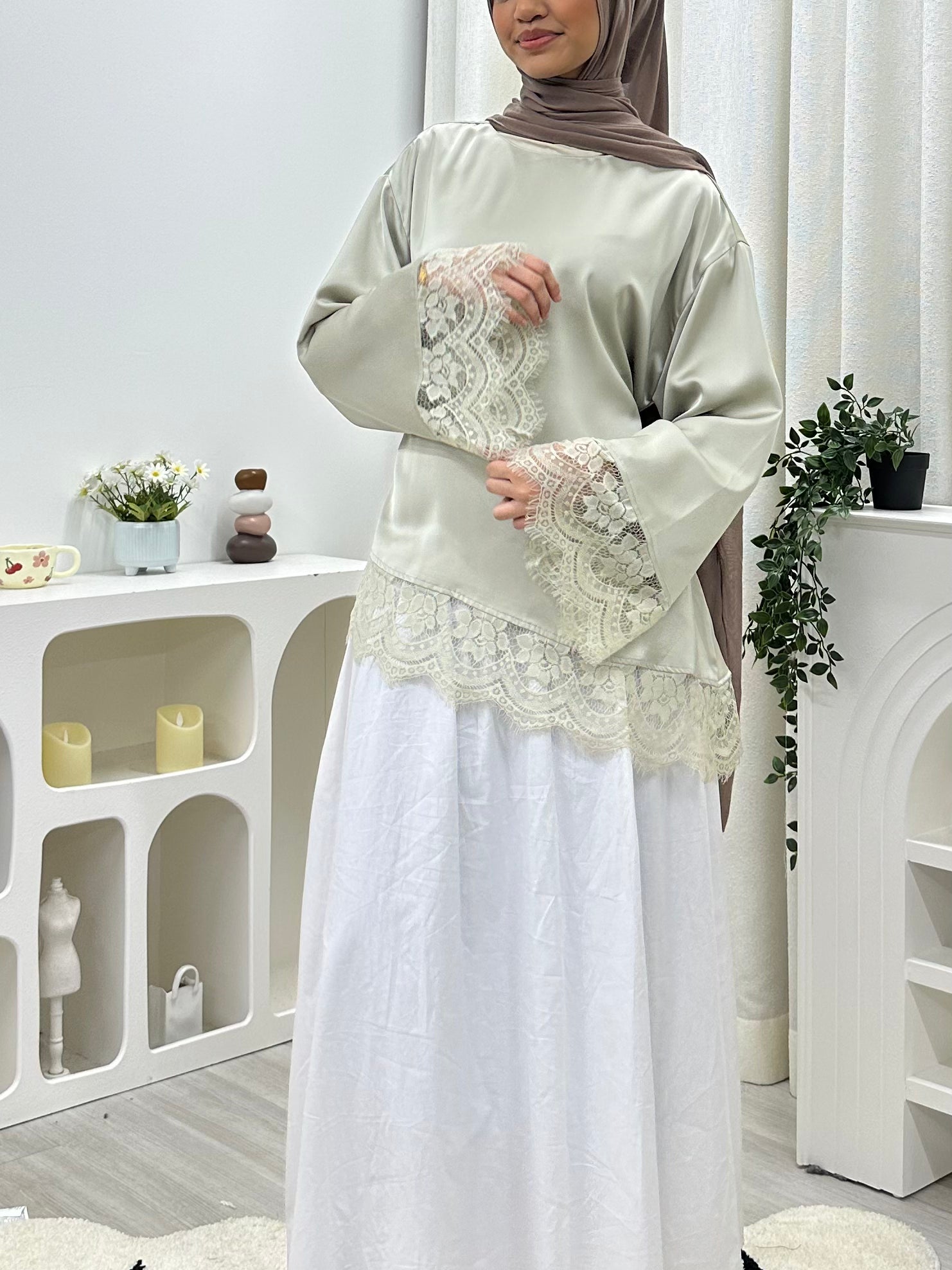 Valentina Satin Blouse HV LABEL Top