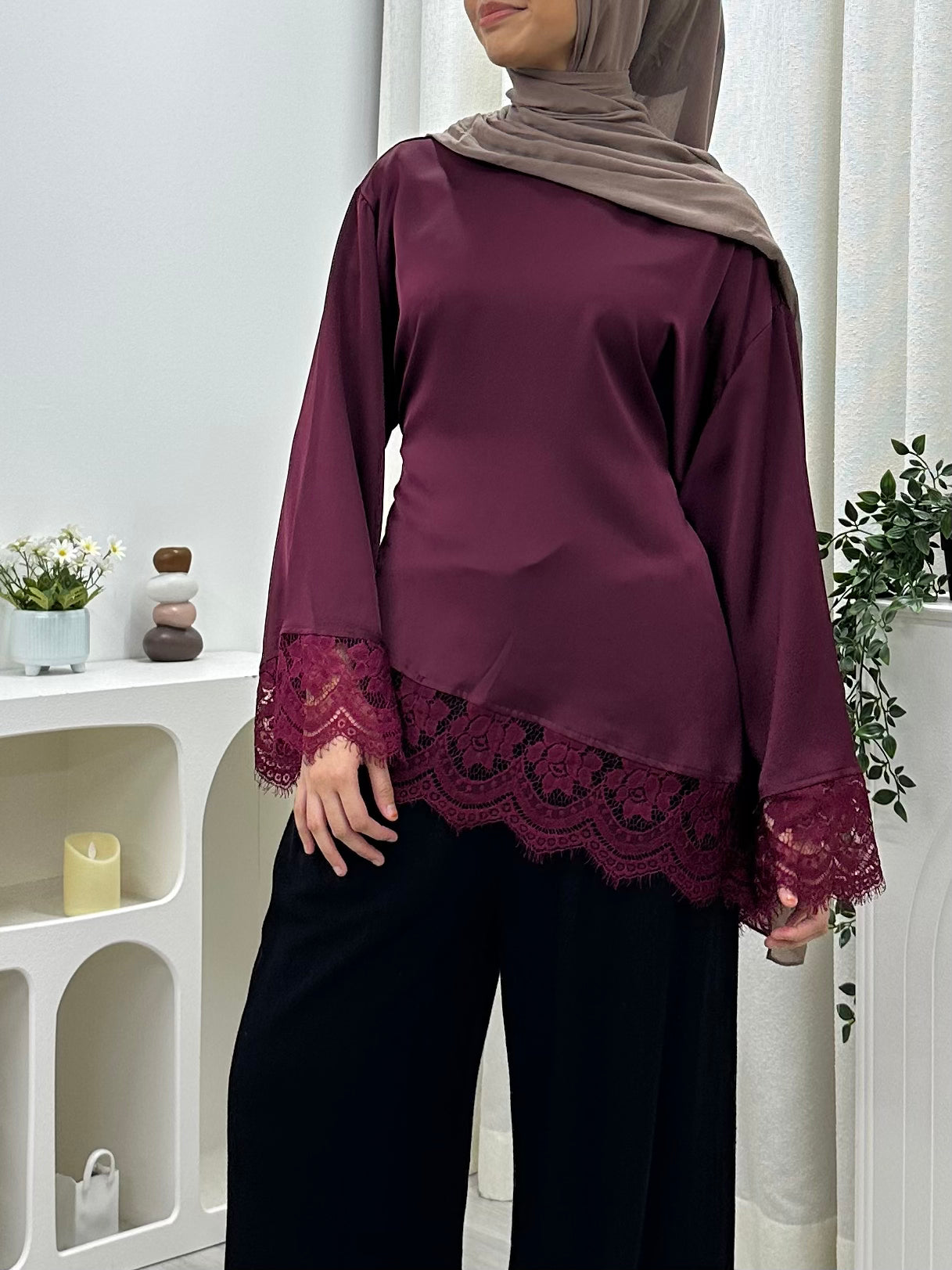 Valentina Satin Blouse HV LABEL Top