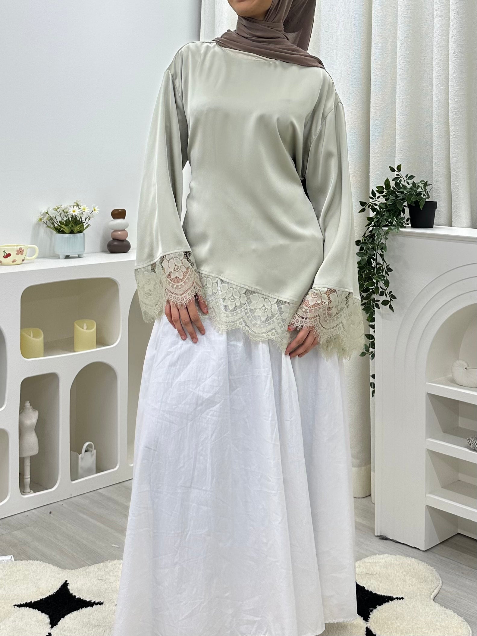 Valentina Satin Blouse HV LABEL Top