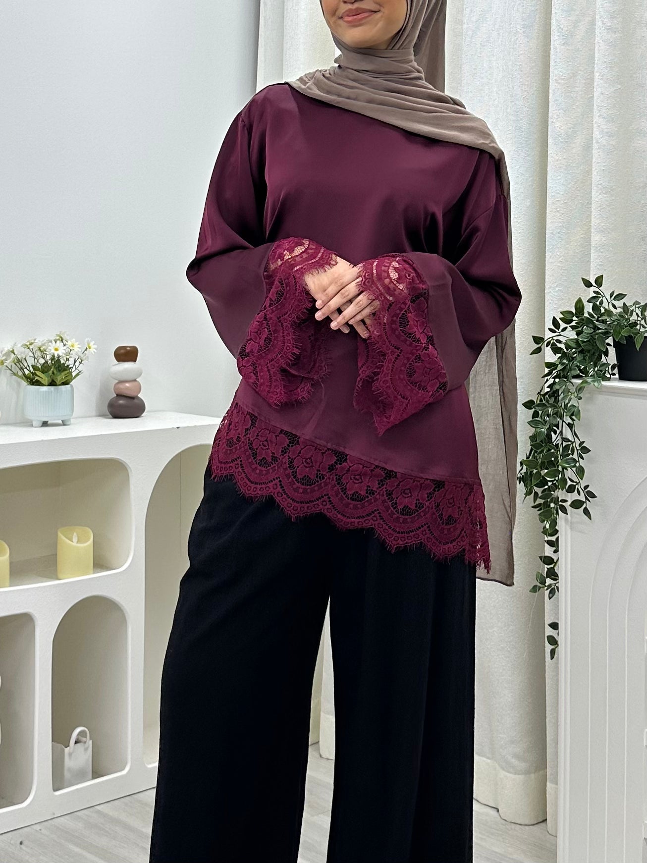 Valentina Satin Blouse HV LABEL Top