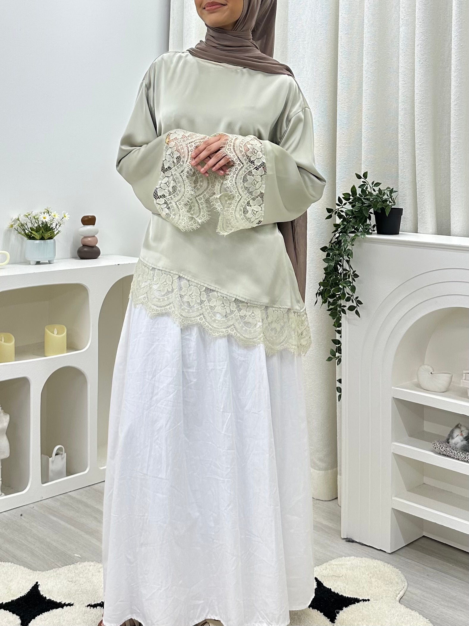 Valentina Satin Blouse HV LABEL Top