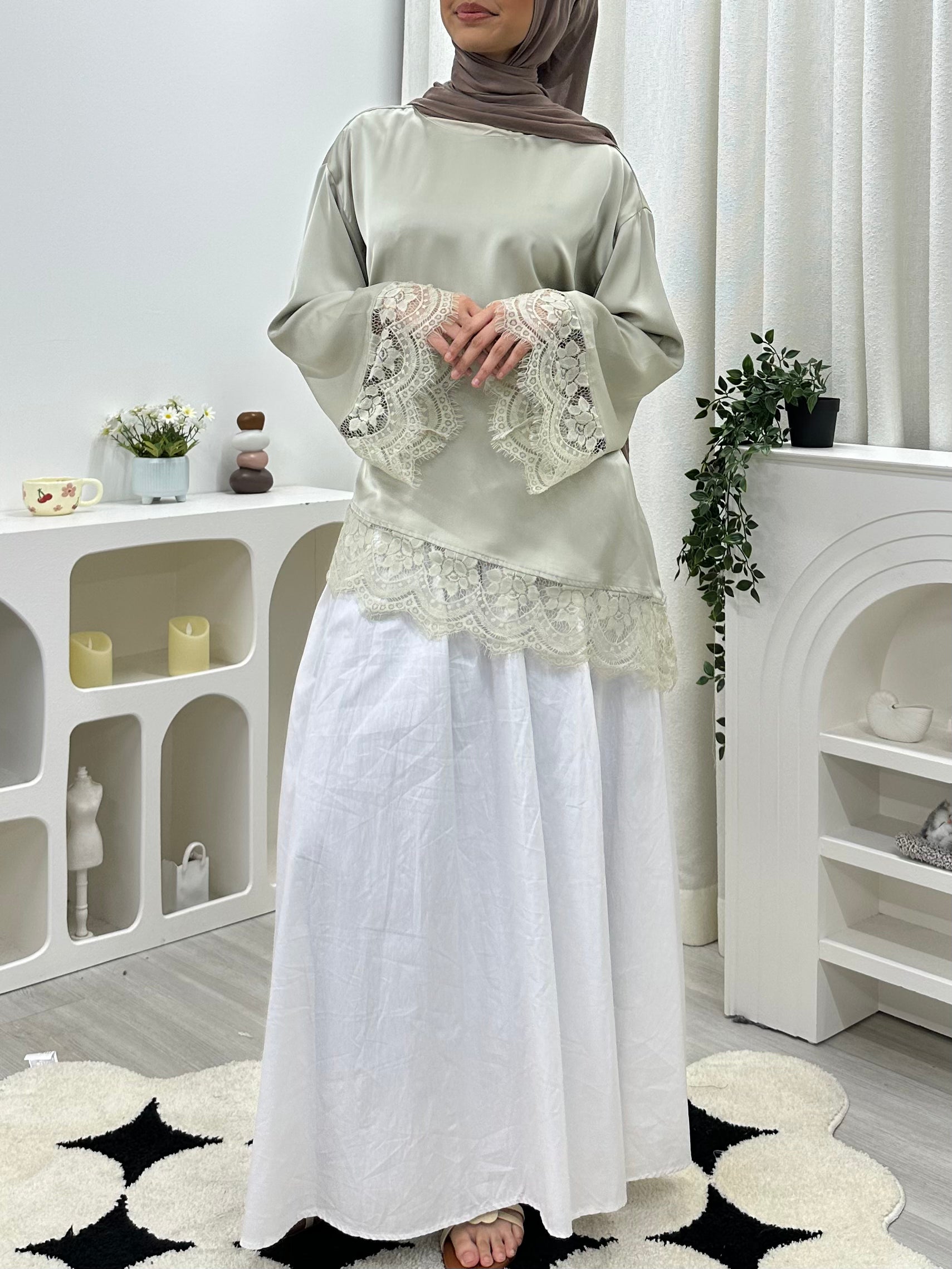 Valentina Satin Blouse HV LABEL Top