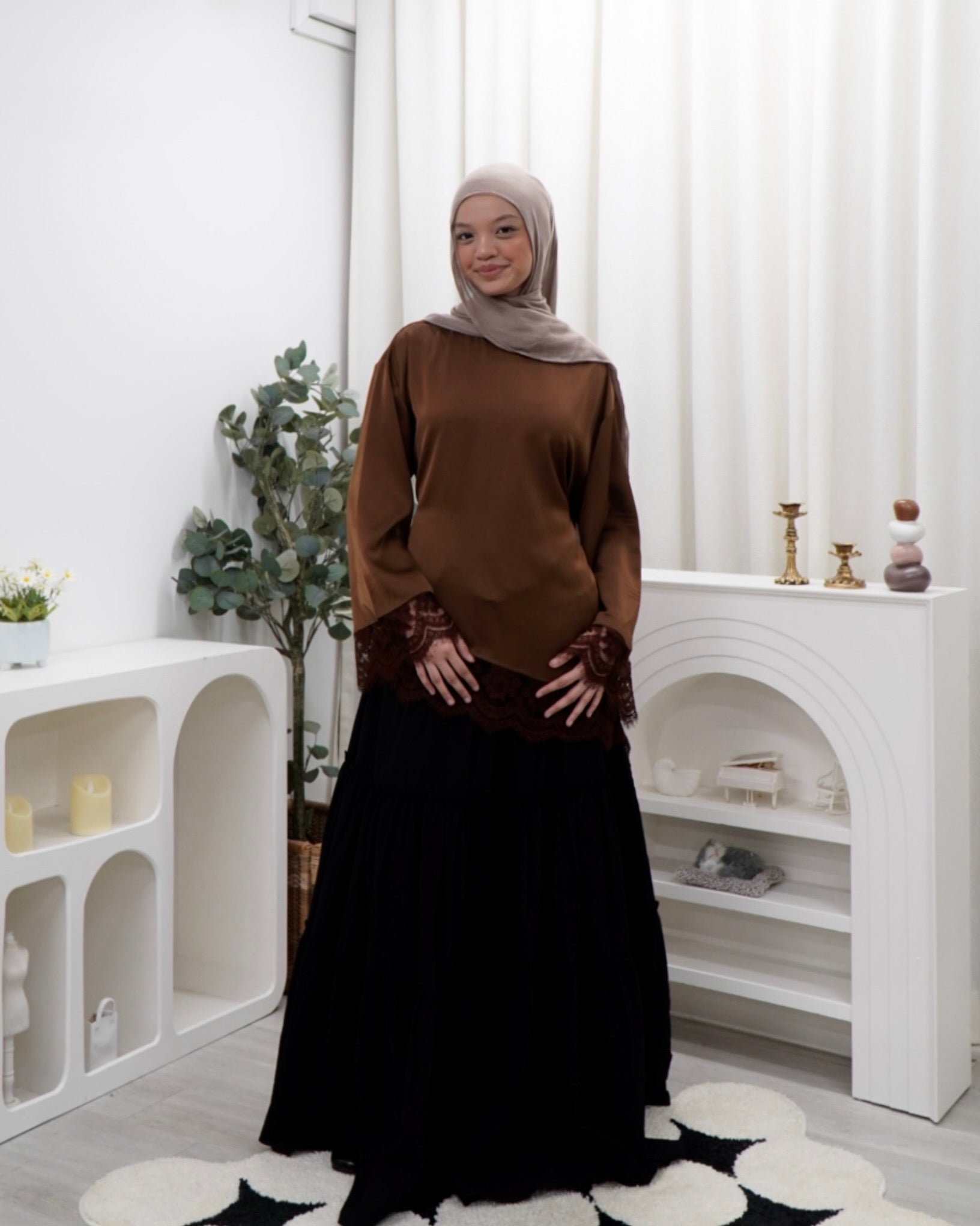 Valentina Satin Blouse HV LABEL Top