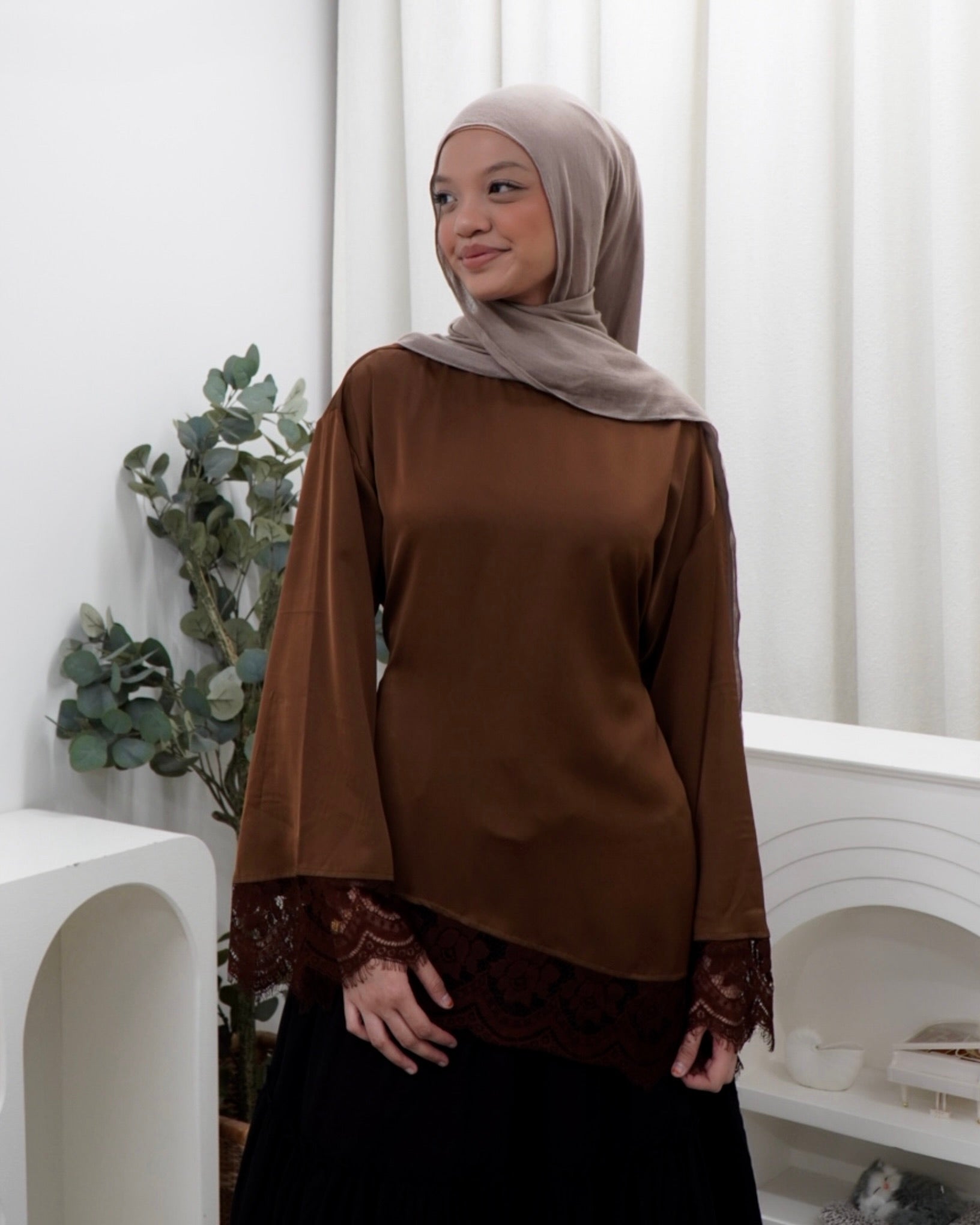 Valentina Satin Blouse HV LABEL Top