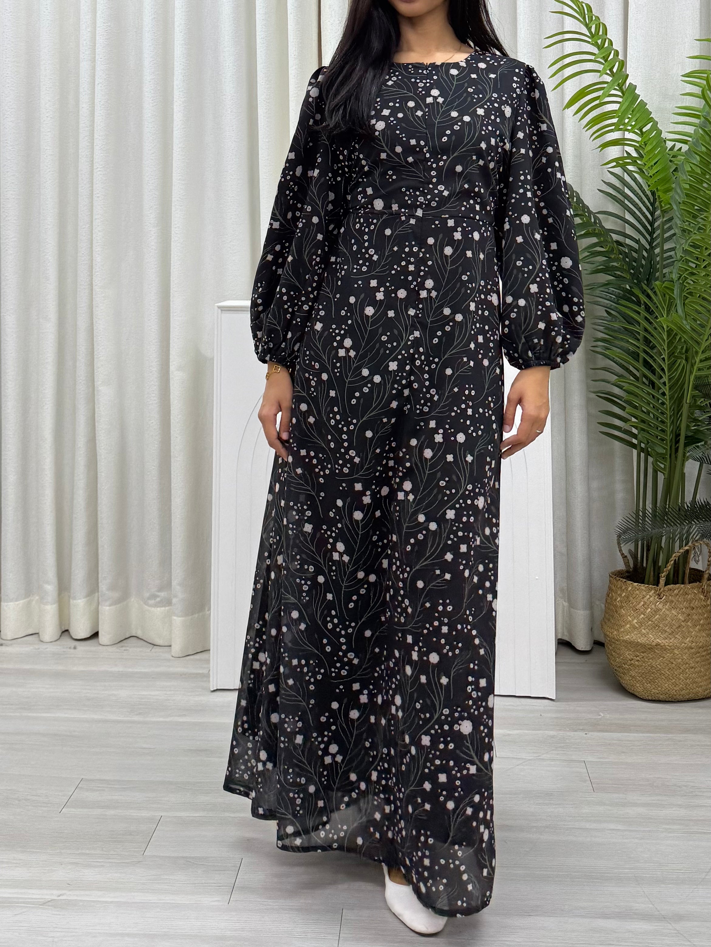 Luxe Printed Elegant Dress