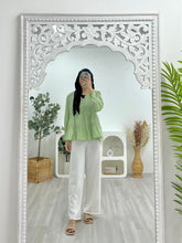 Load image into Gallery viewer, Diamond Lace Flare Blouse
