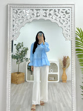 Load image into Gallery viewer, Diamond Lace Flare Blouse