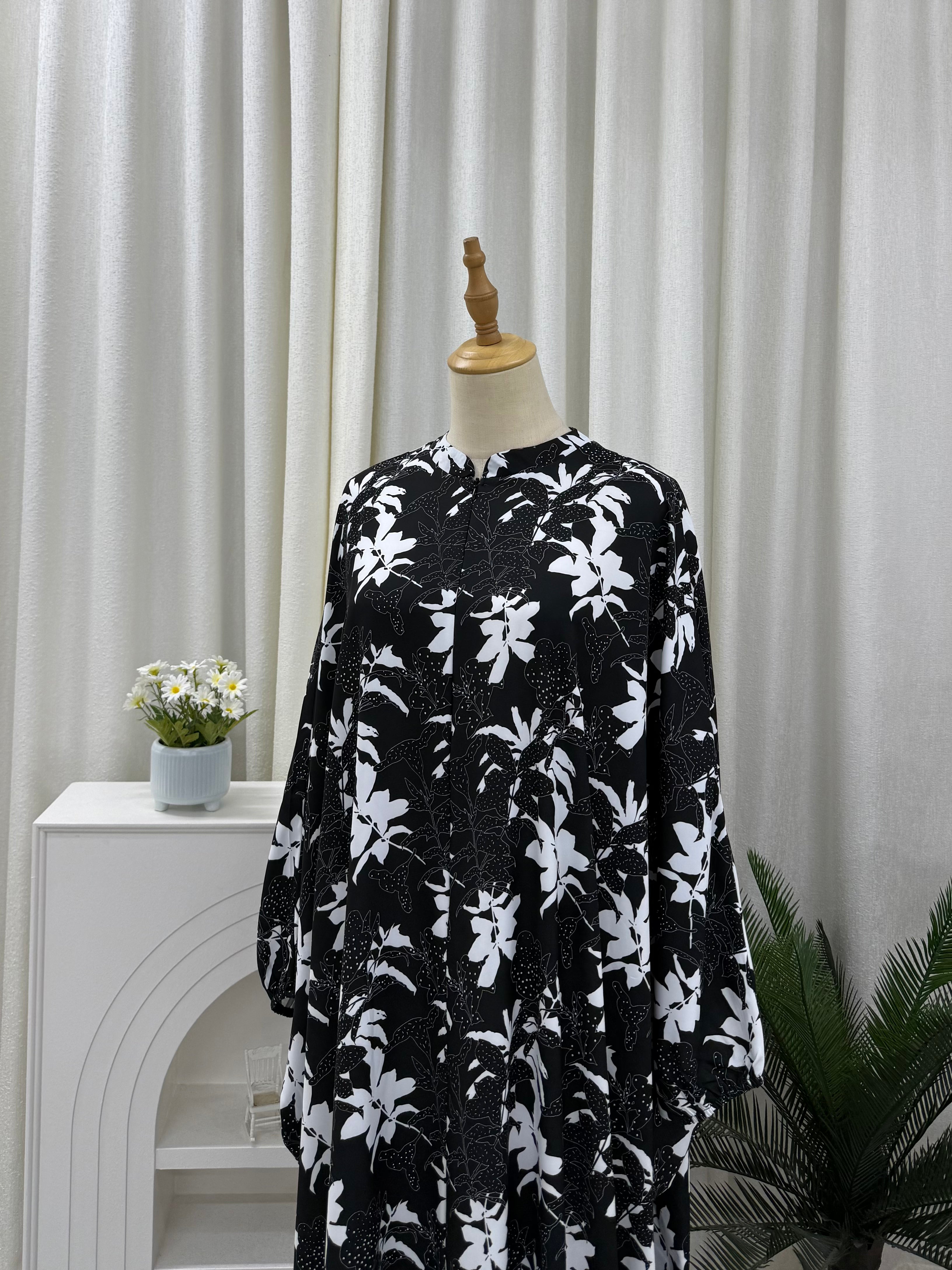Imprinted Batwing Kaftan