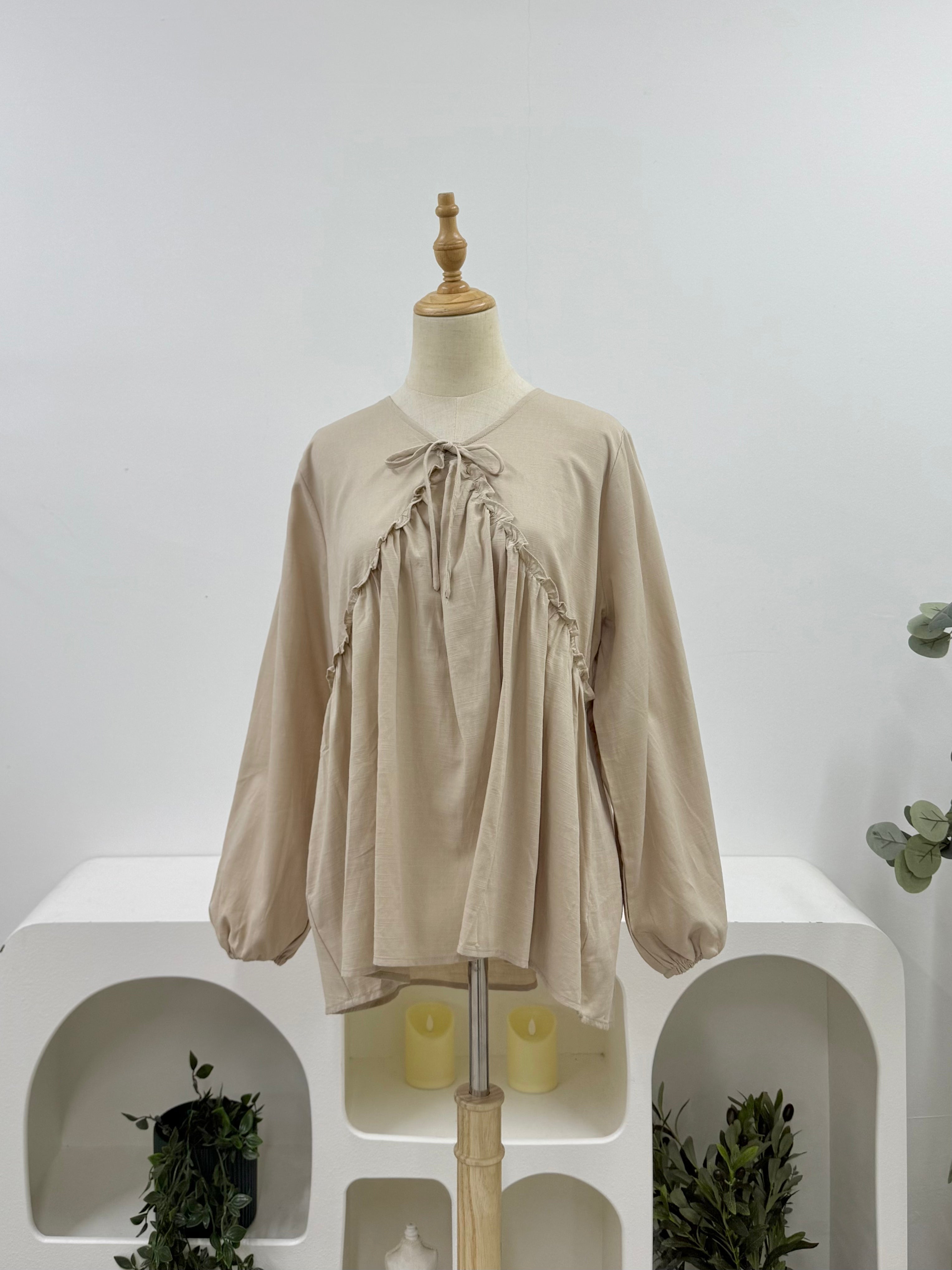 Ruffle Empire Top HV Label