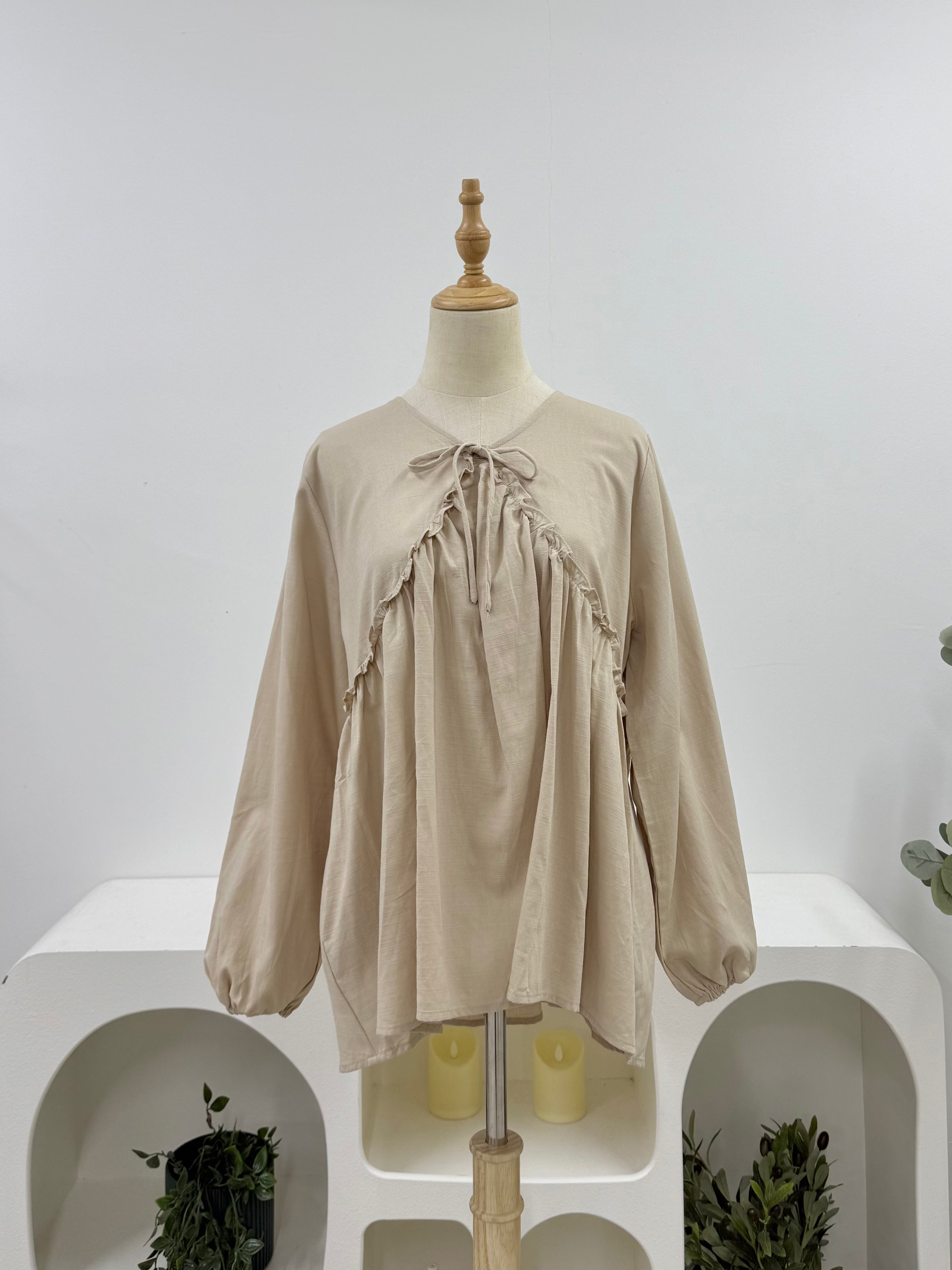 Ruffle Empire Top HV Label