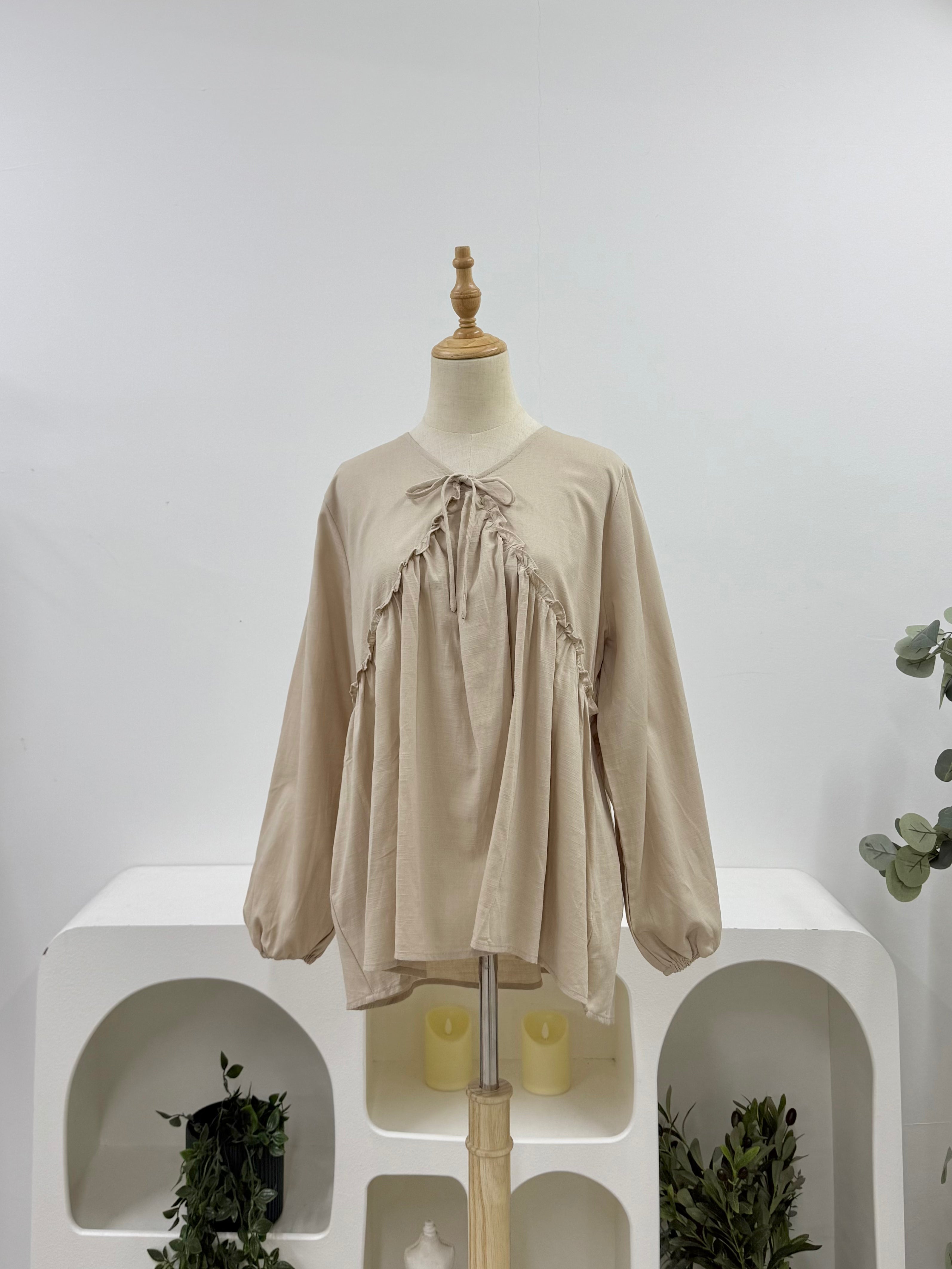 Ruffle Empire Top HV Label