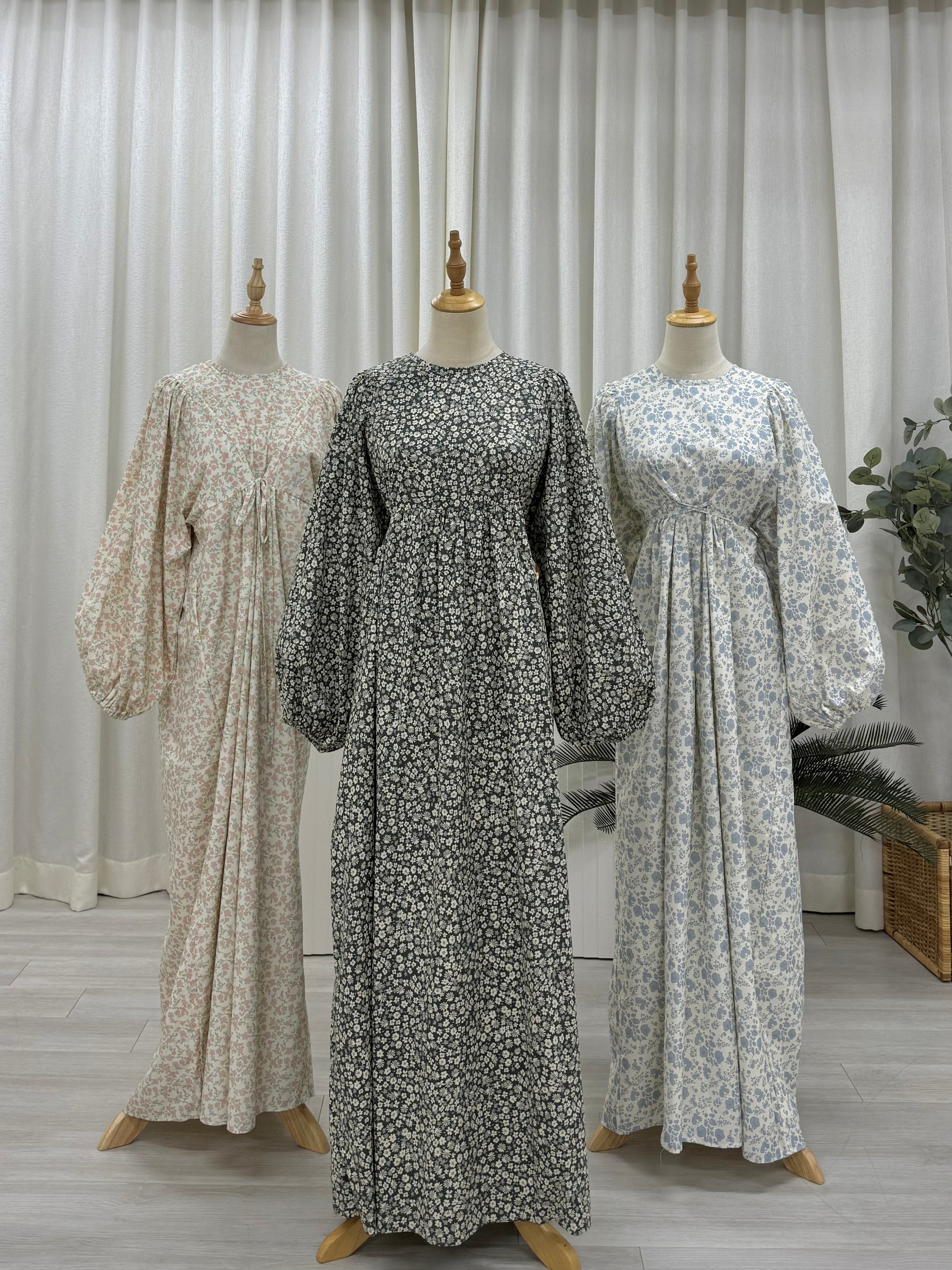 Happyvibes Faye Imprinted Tie Dress