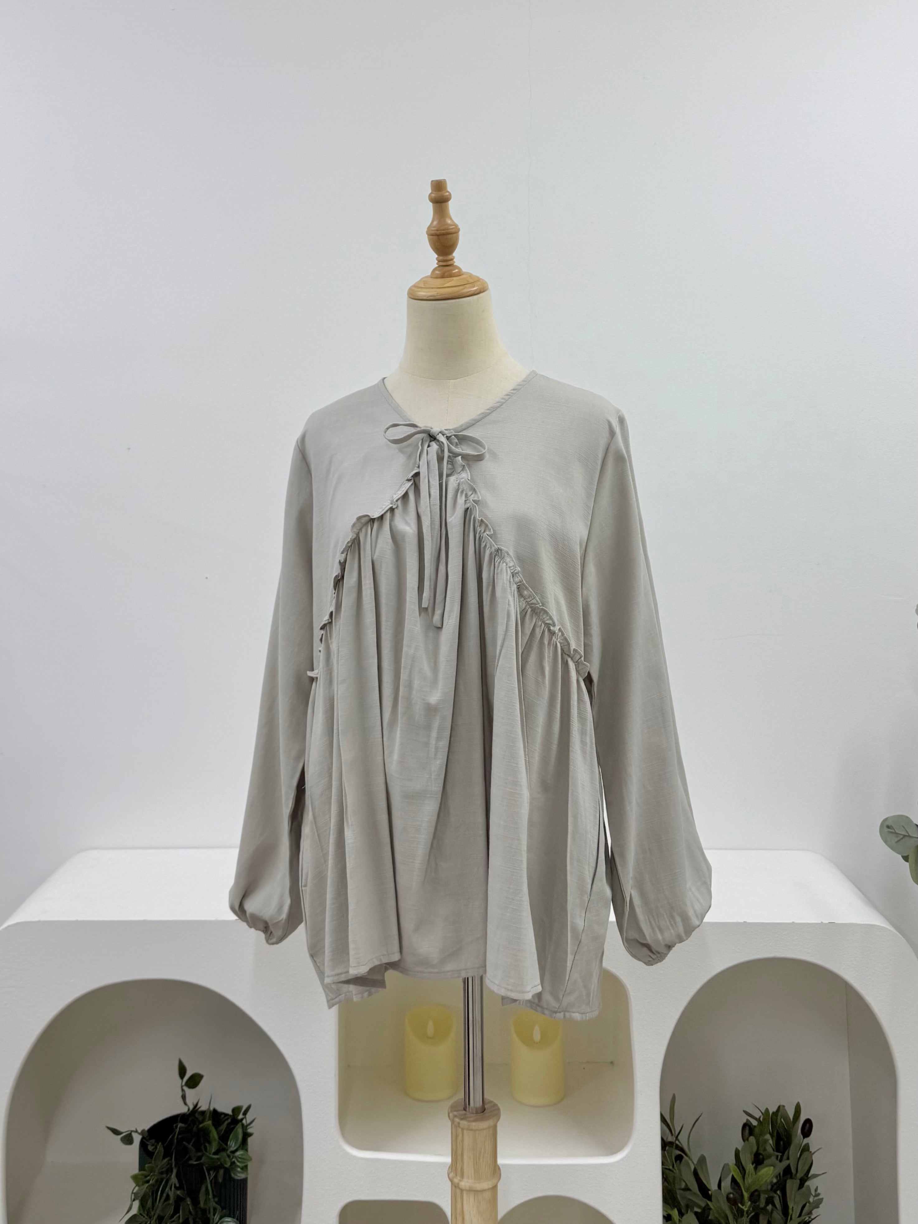 Ruffle Empire Top HV Label