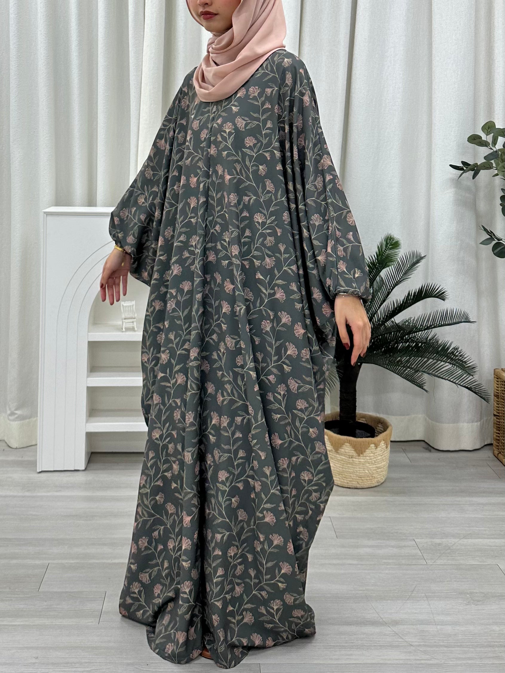 Imprinted Batwing Kaftan