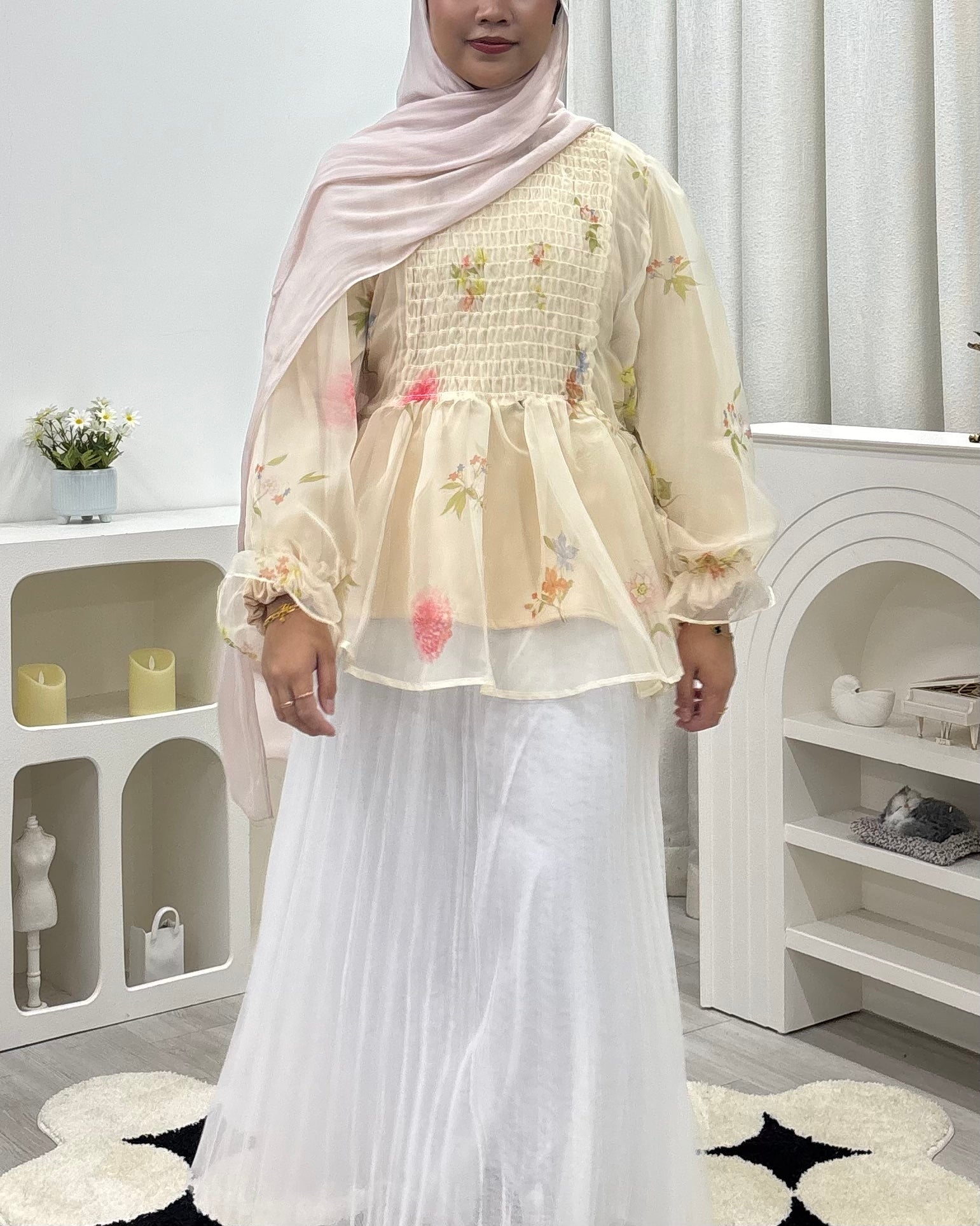 Zephyra Smock Lineup - Pressed Bloom