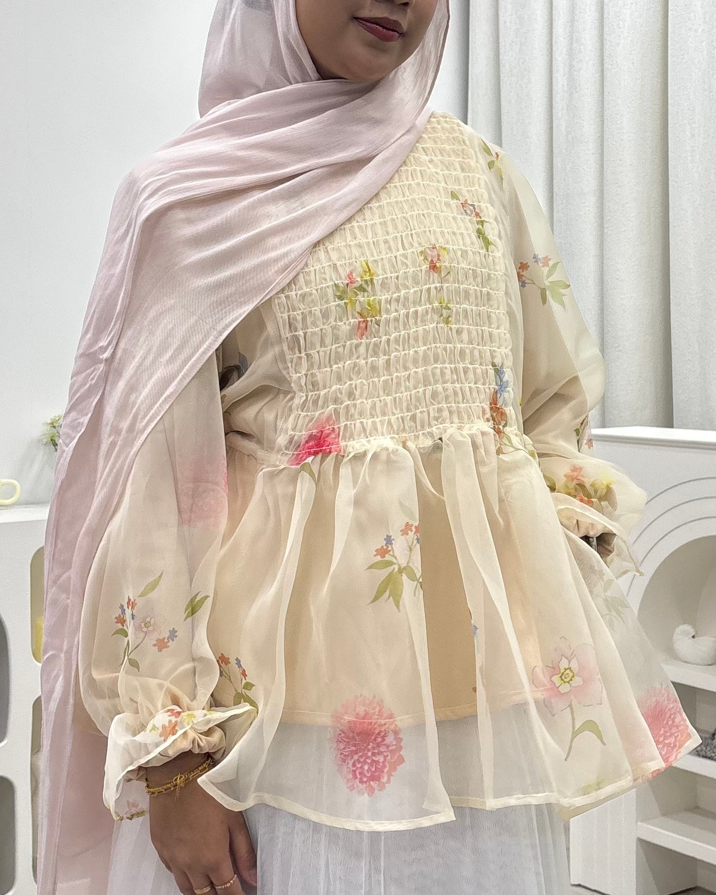 Zephyra Smock Lineup - Pressed Bloom