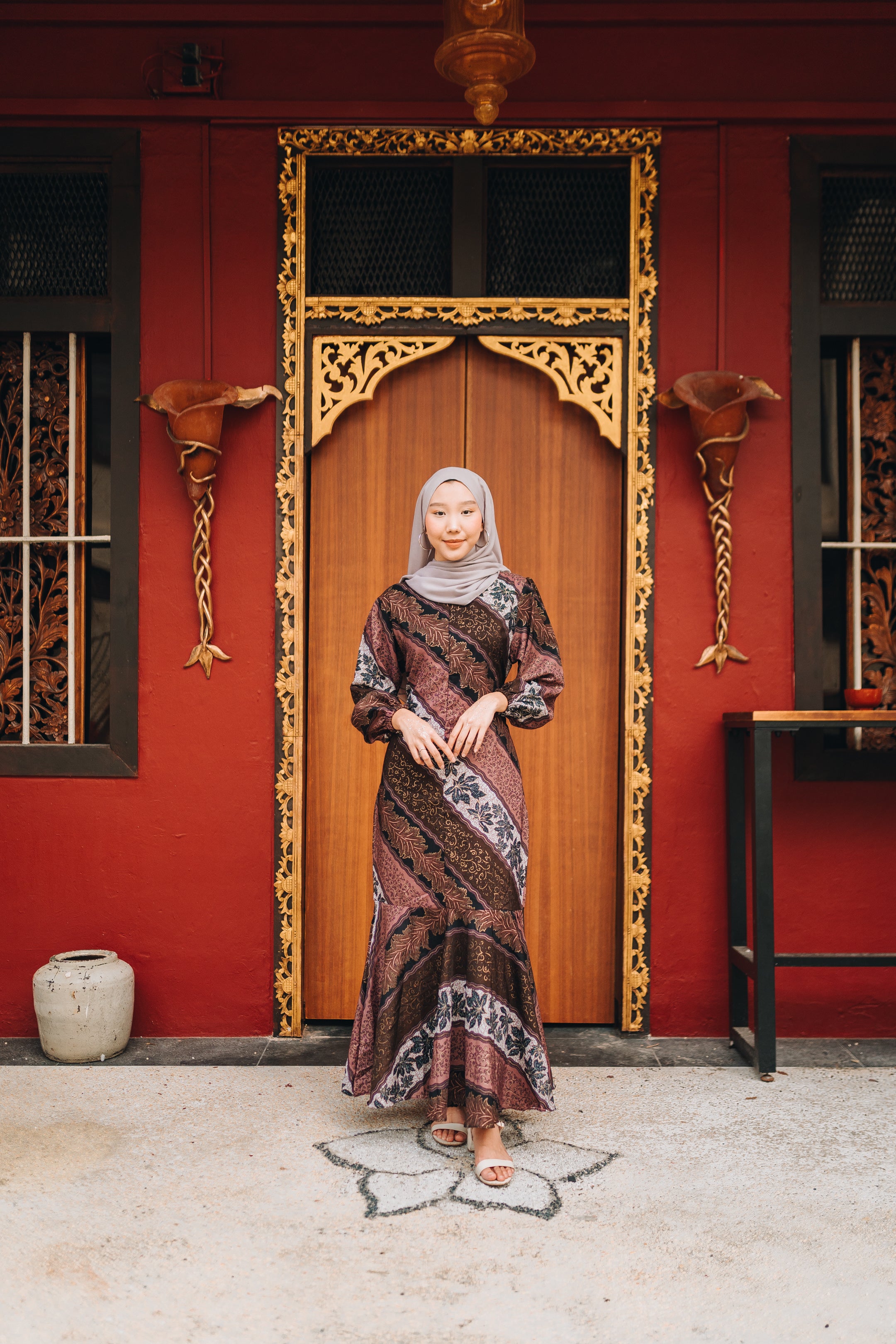 Mermaid Batik Dress - Symmetrical