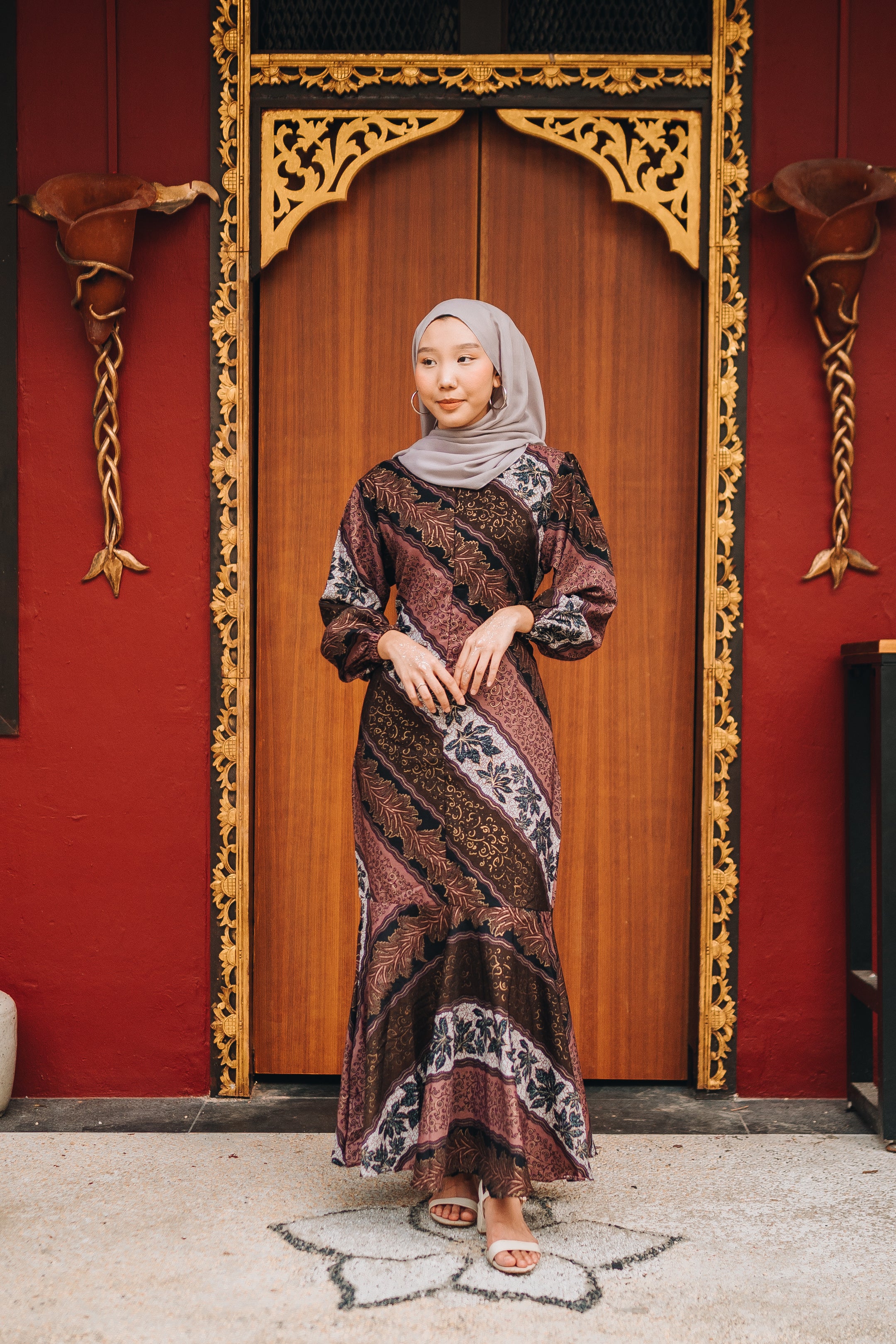 Mermaid Batik Dress - Symmetrical