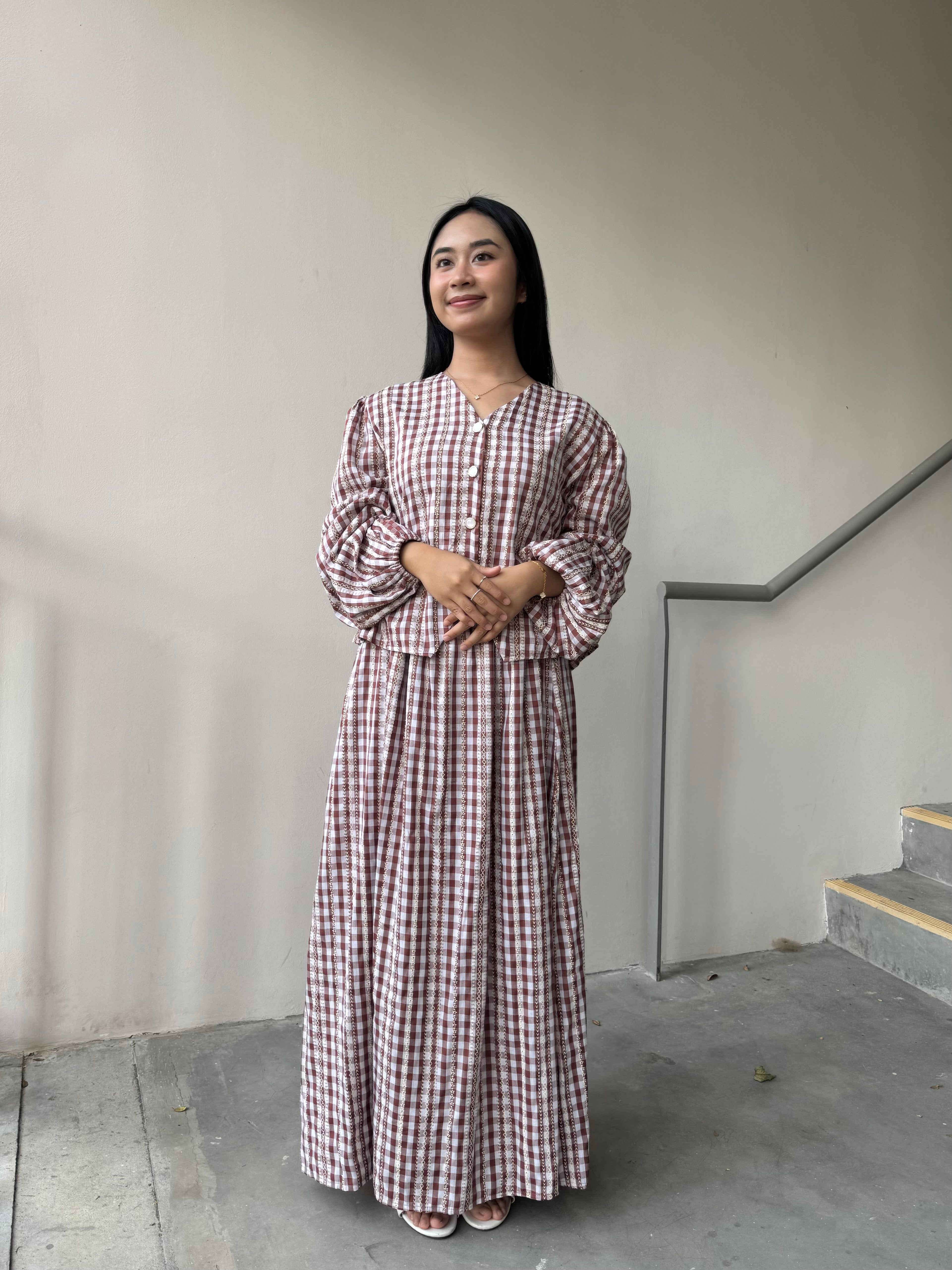 Safa Gingham Skirt Set