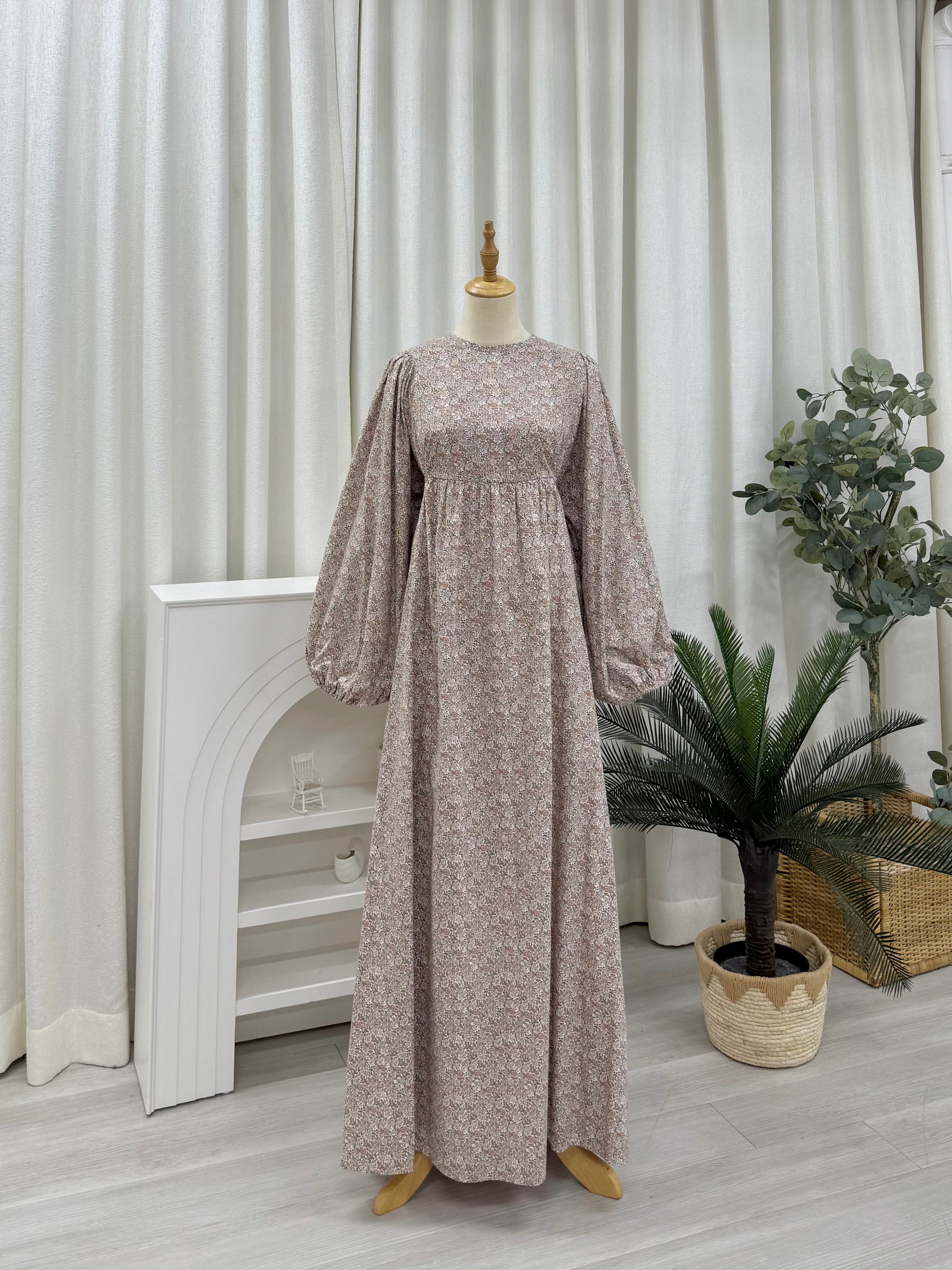 Happyvibes Faye Imprinted Tie Dress