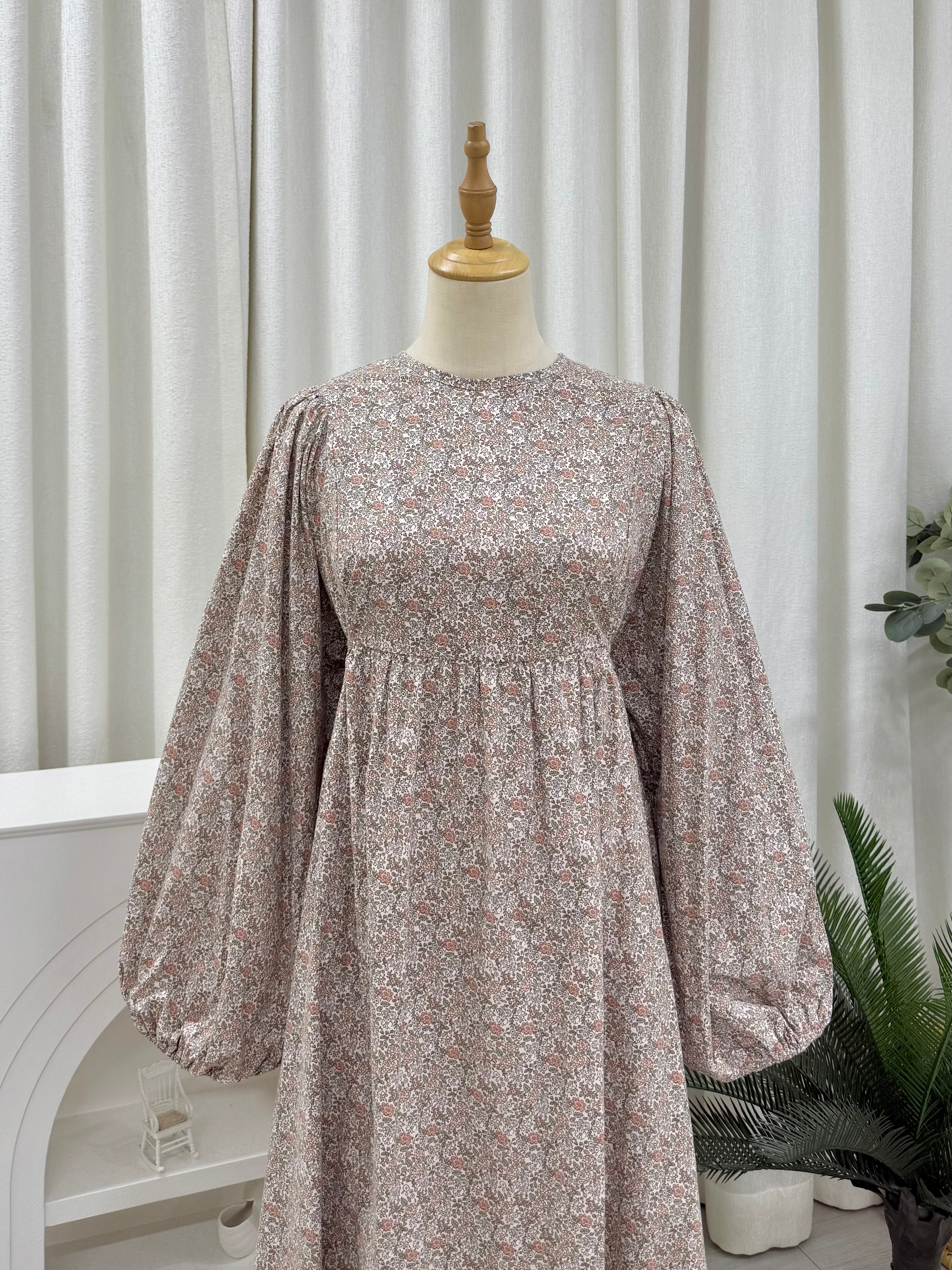 Happyvibes Faye Imprinted Tie Dress