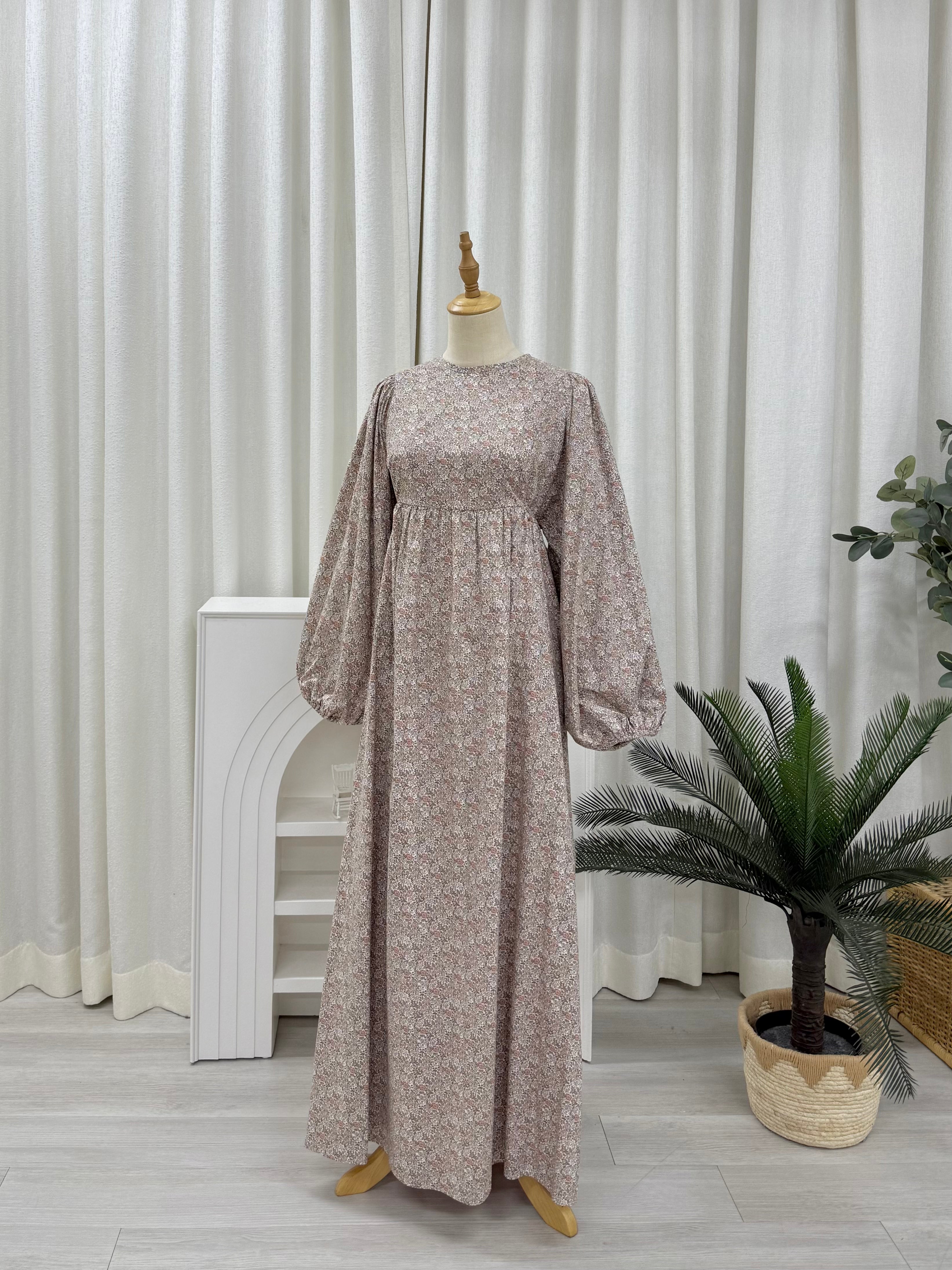 Happyvibes Faye Imprinted Tie Dress