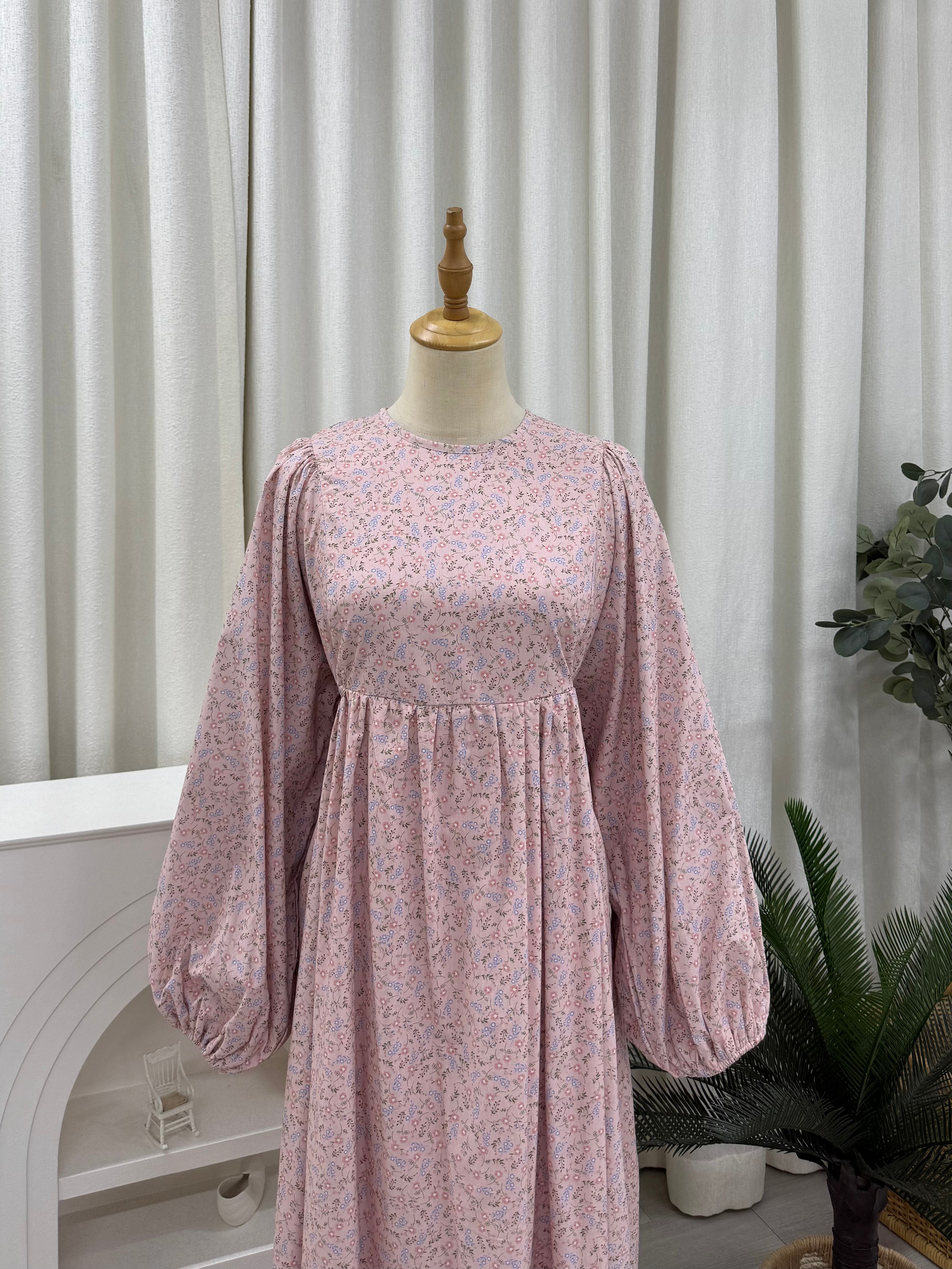 Happyvibes Faye Imprinted Tie Dress