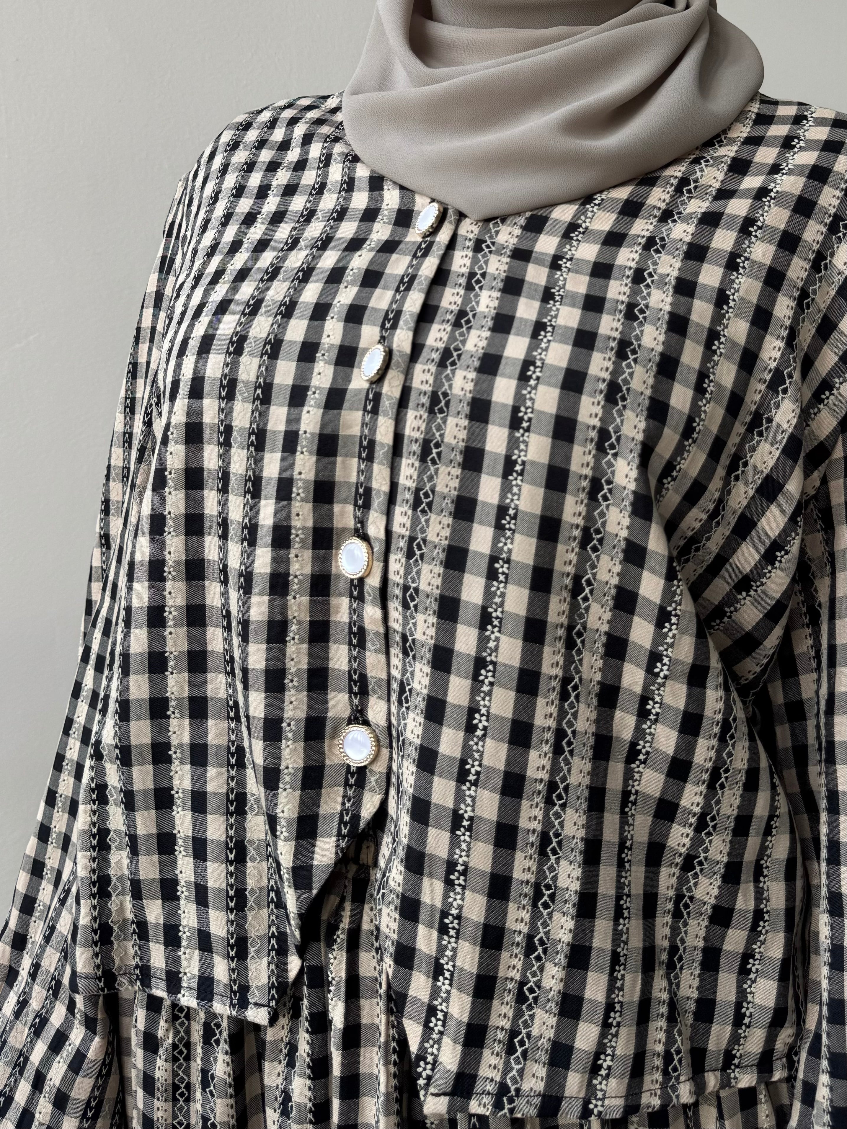 Safa Gingham Skirt Set