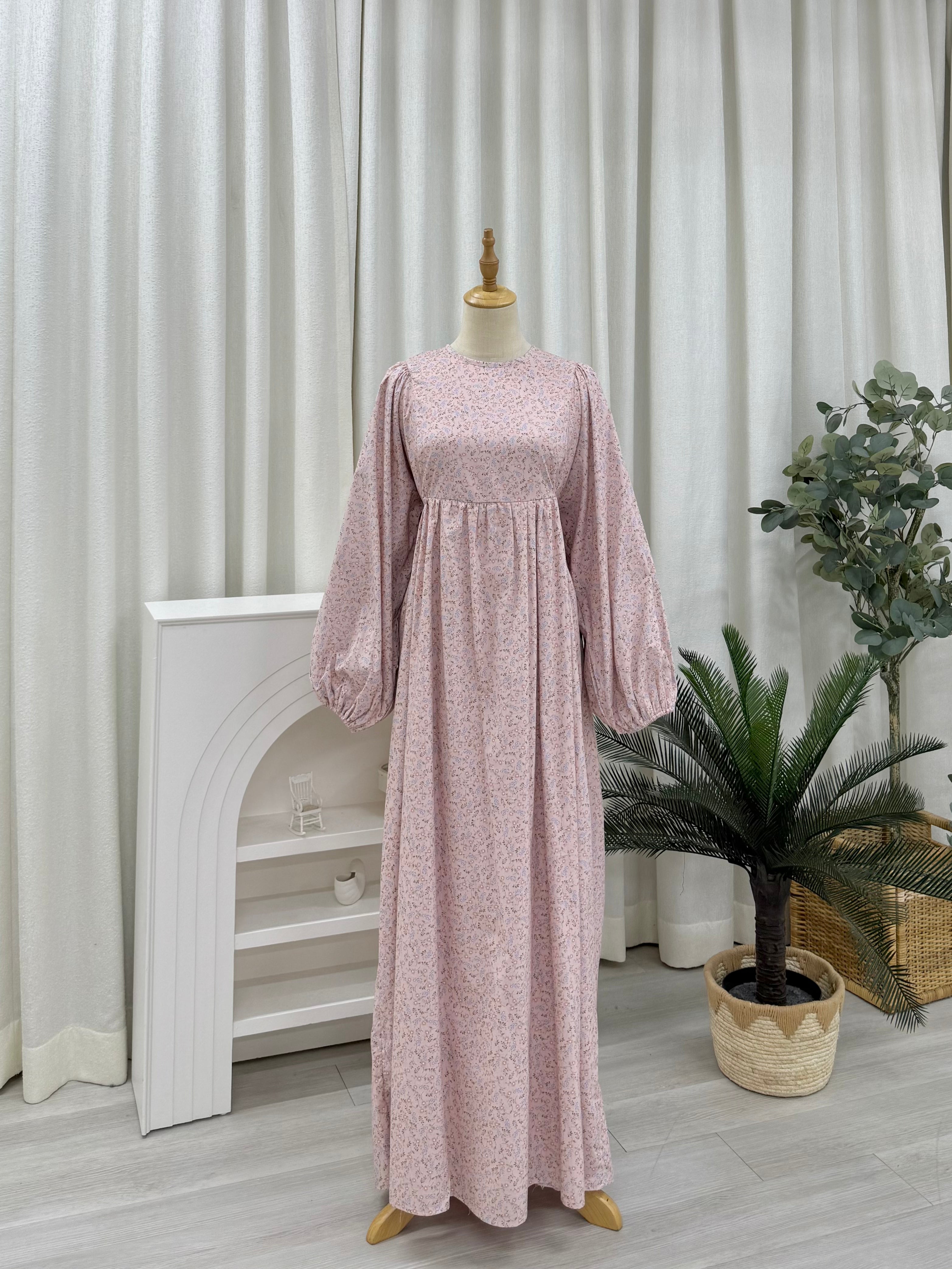 Happyvibes Faye Imprinted Tie Dress