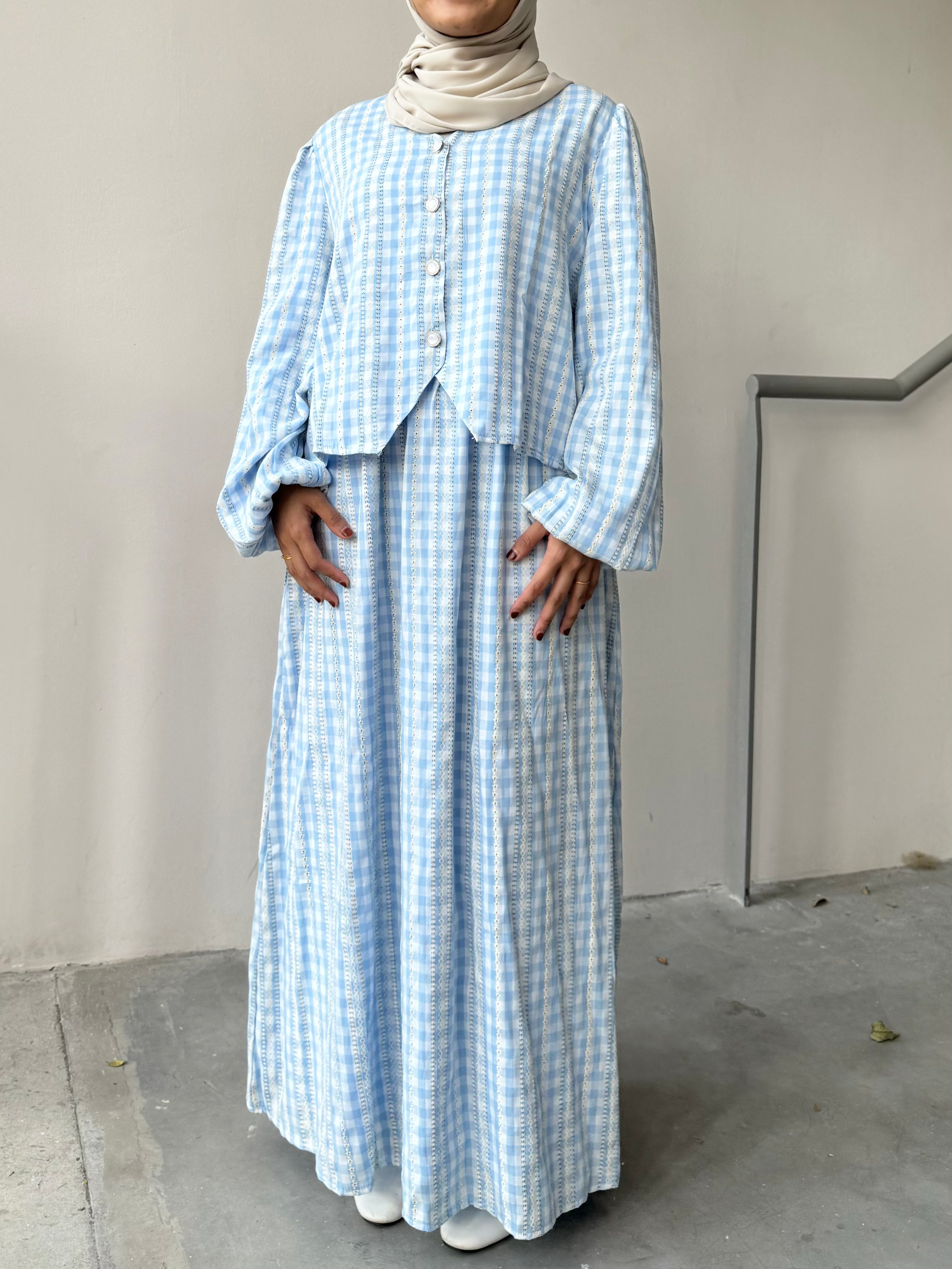 Safa Gingham Skirt Set