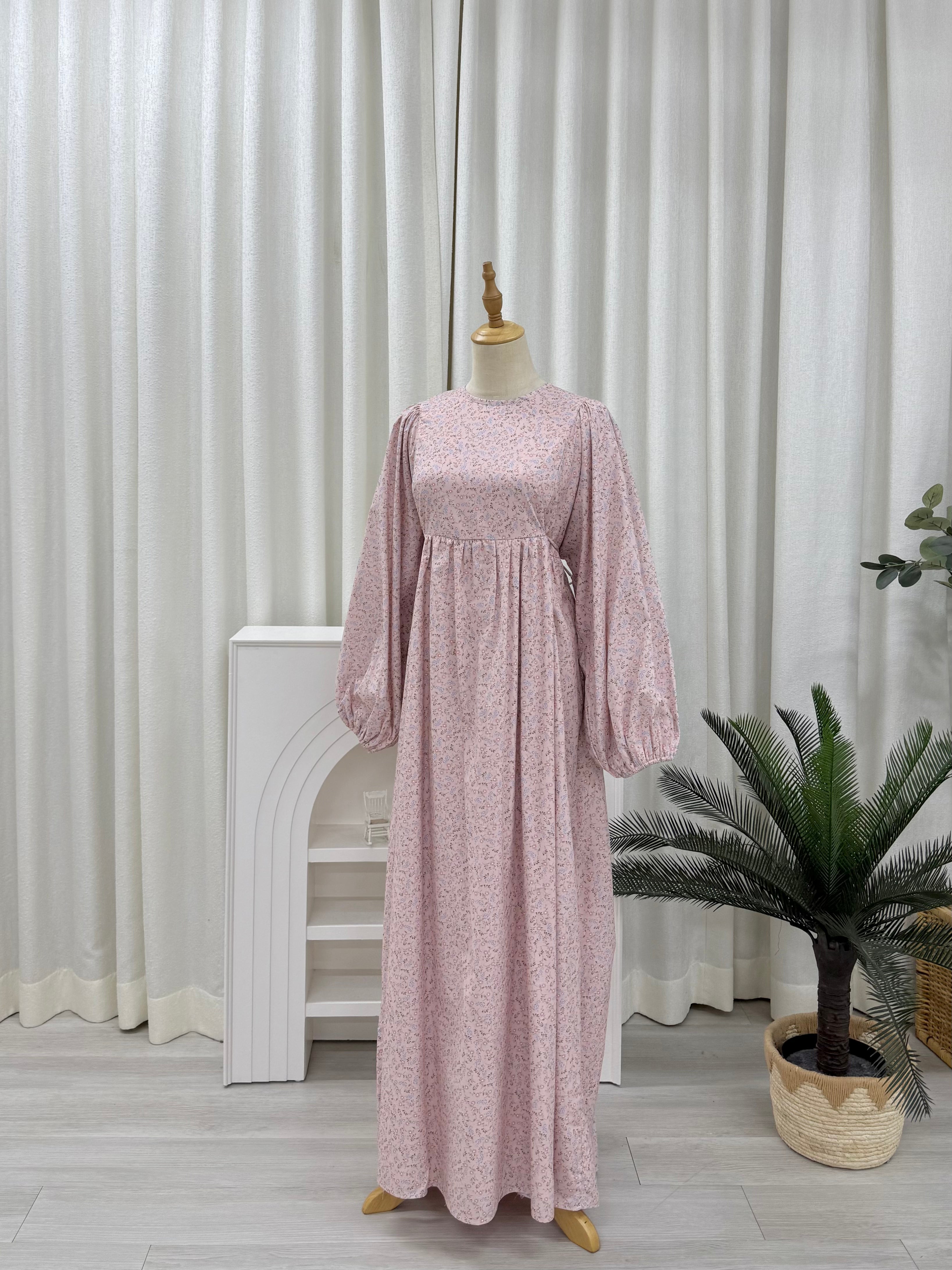 Happyvibes Faye Imprinted Tie Dress