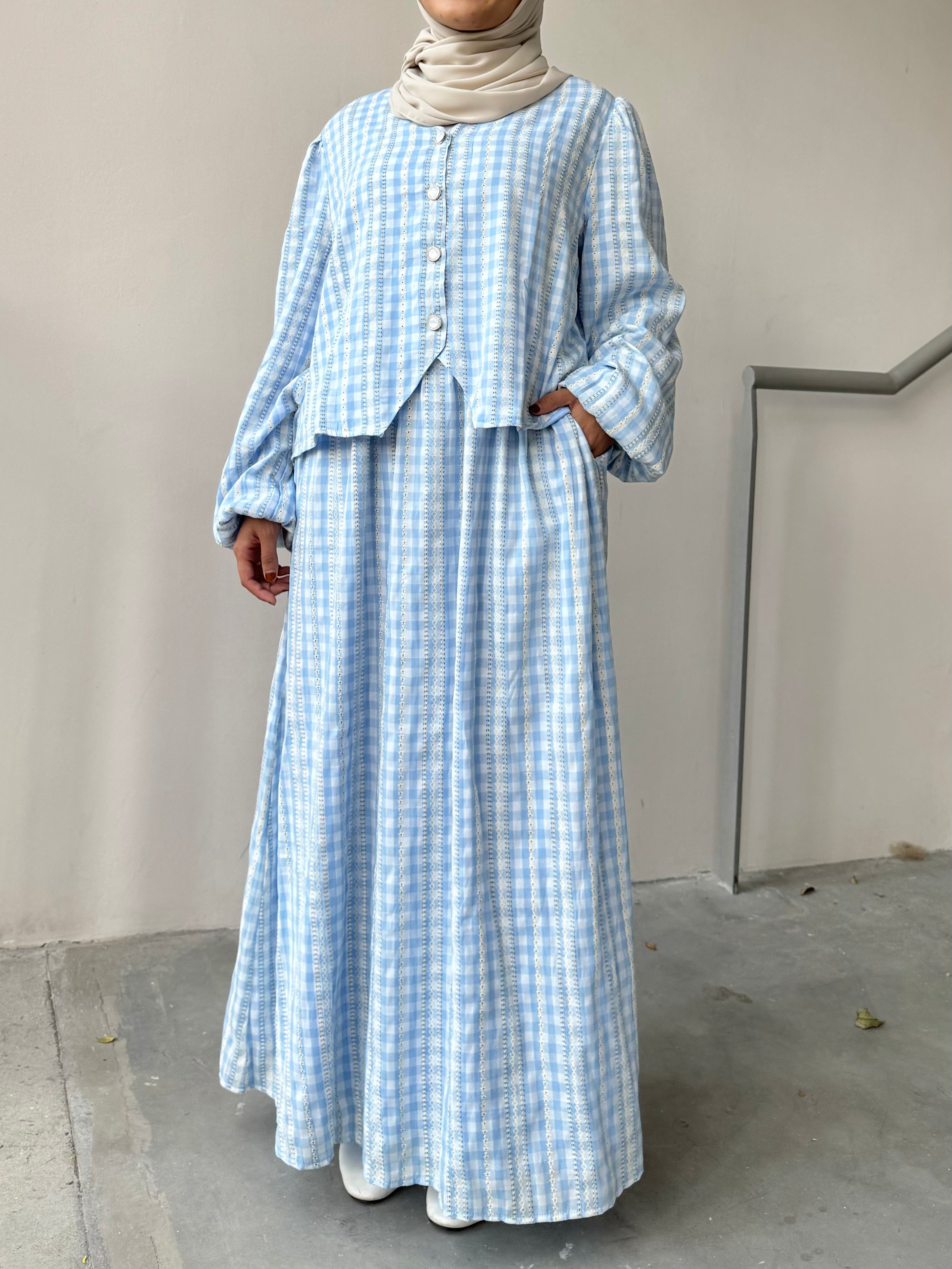 Safa Gingham Skirt Set