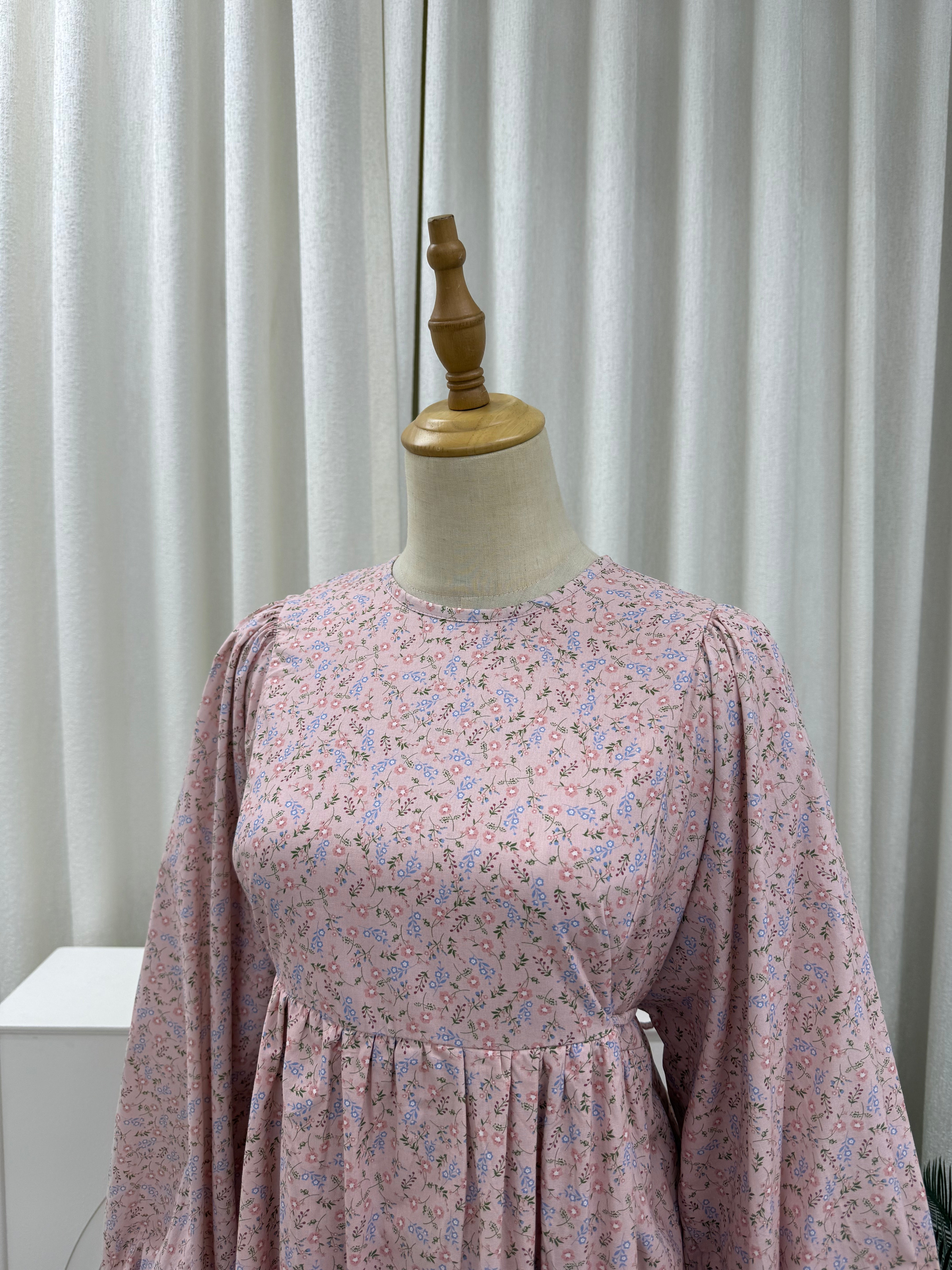 Happyvibes Faye Imprinted Tie Dress