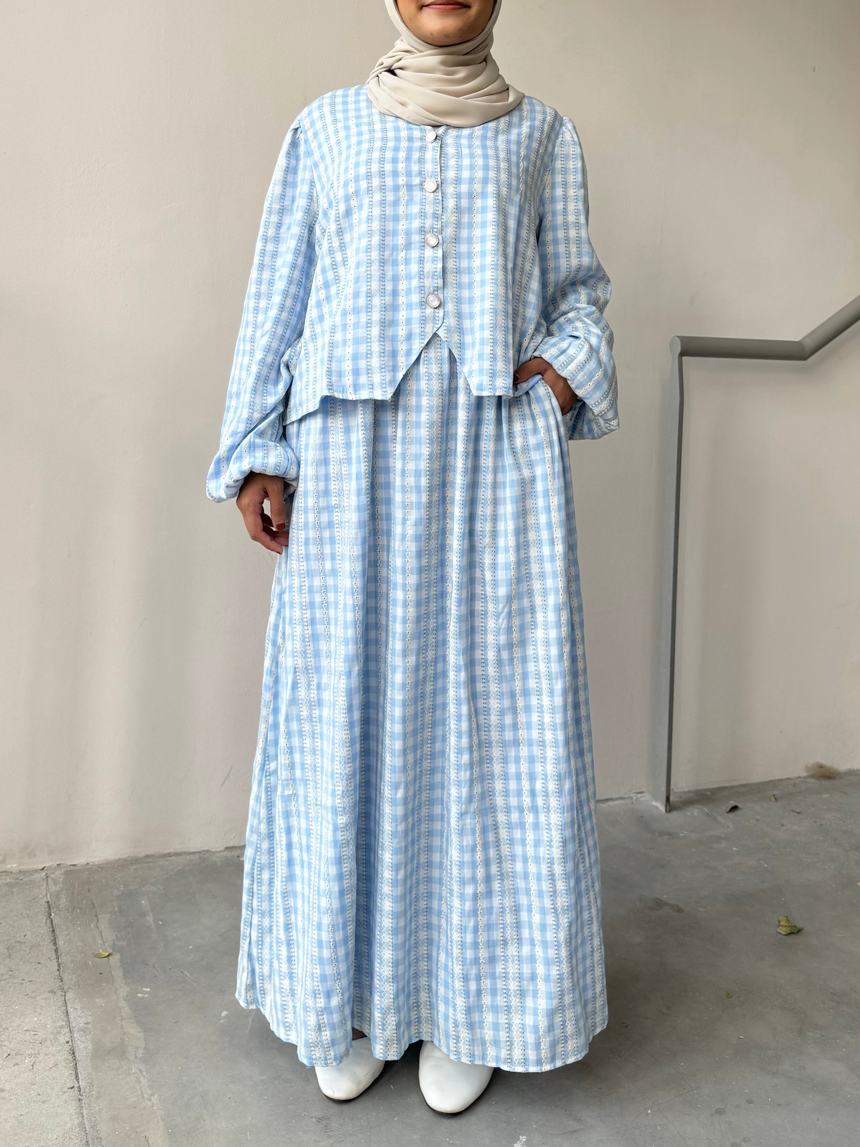Safa Gingham Skirt Set