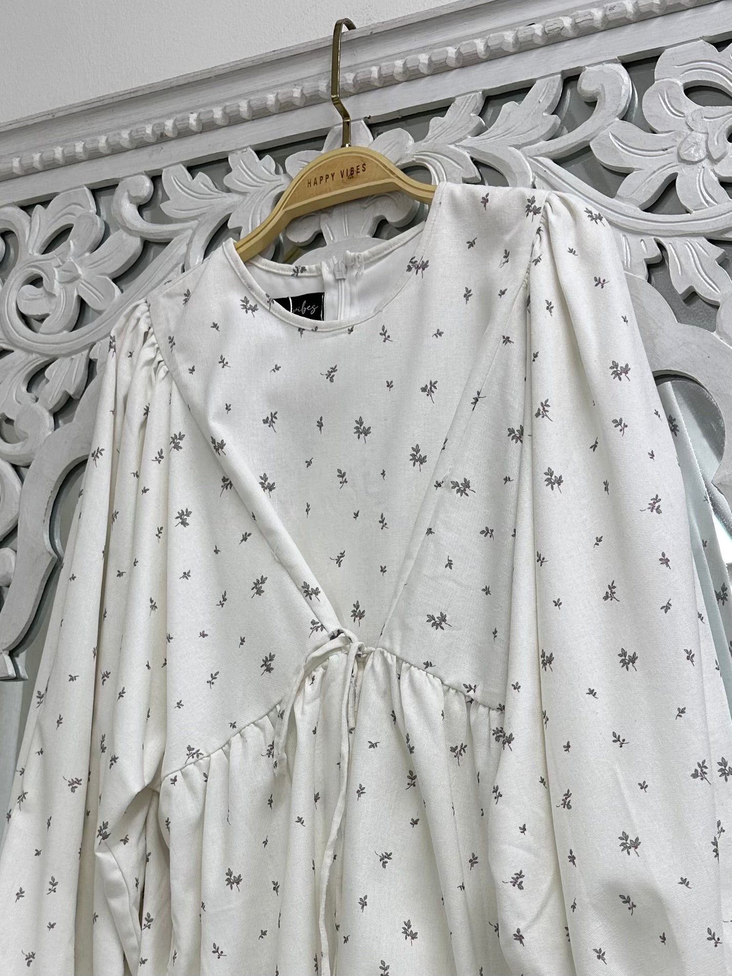 Faye Linen Tie Blouse HV Label