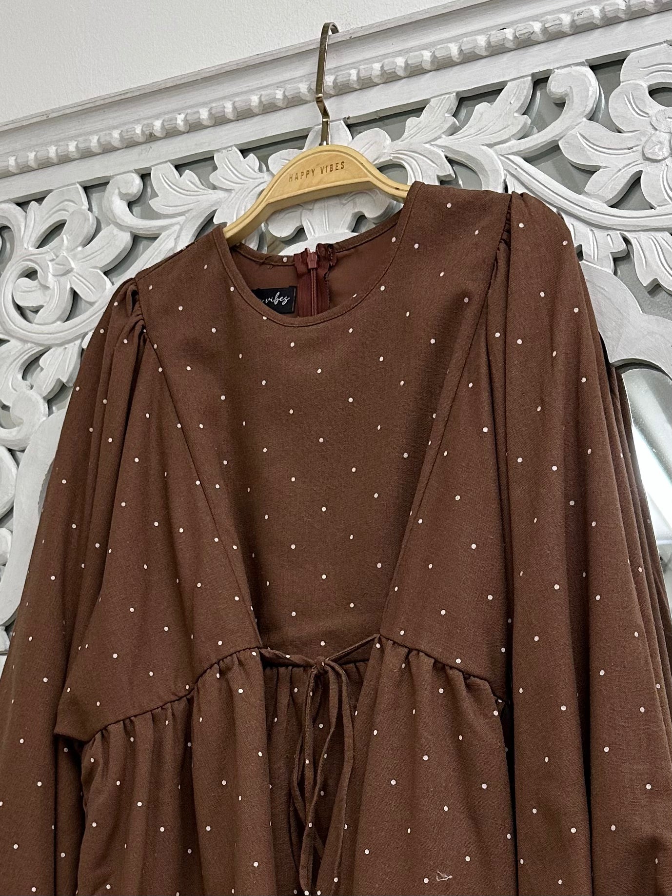 Faye Linen Tie Blouse HV Label