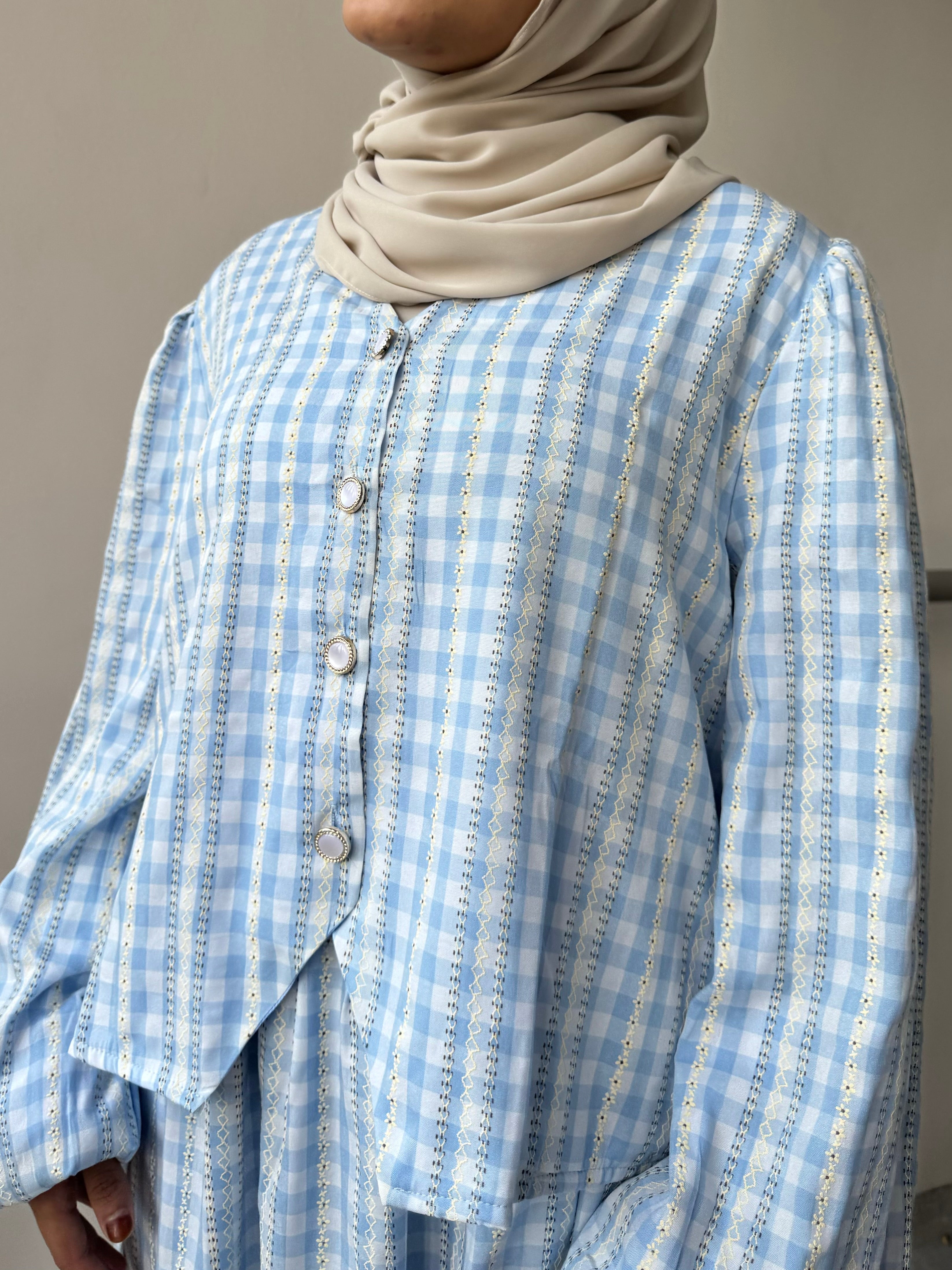 Safa Gingham Skirt Set