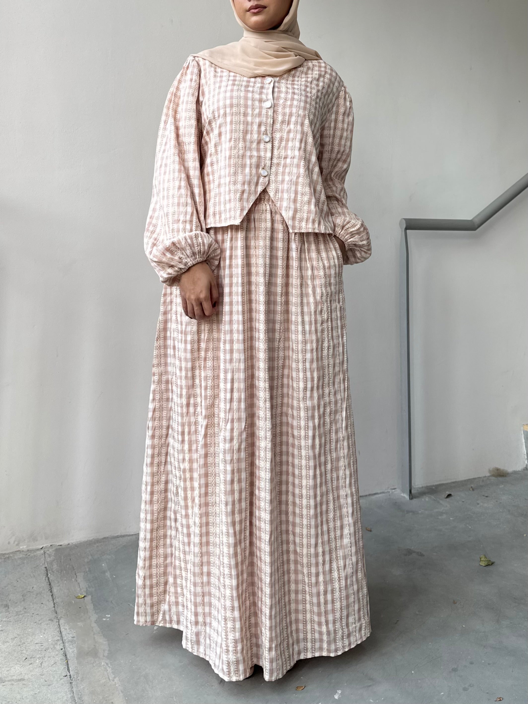 Safa Gingham Skirt Set