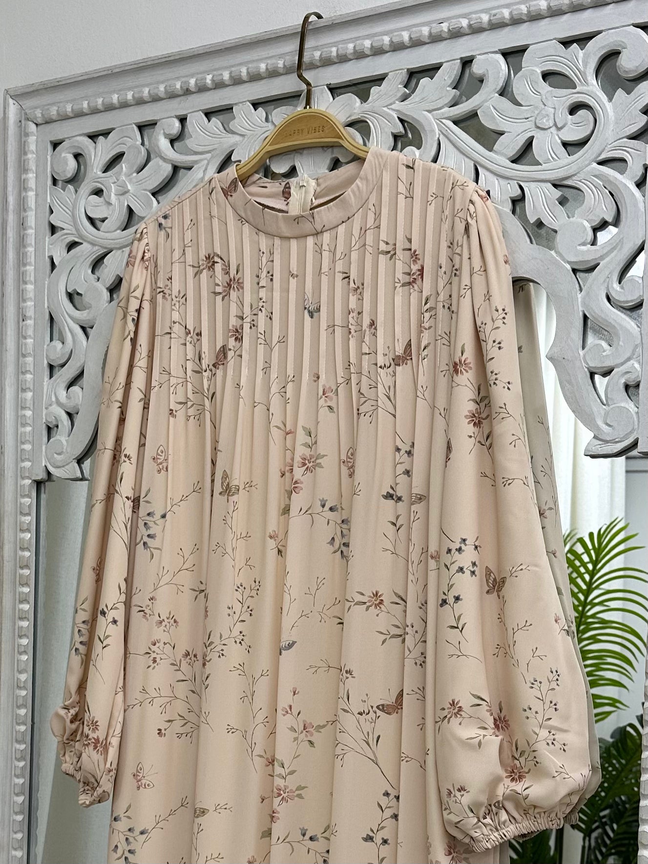 Rina Pleated Maxi Dress Chiffon HV Label