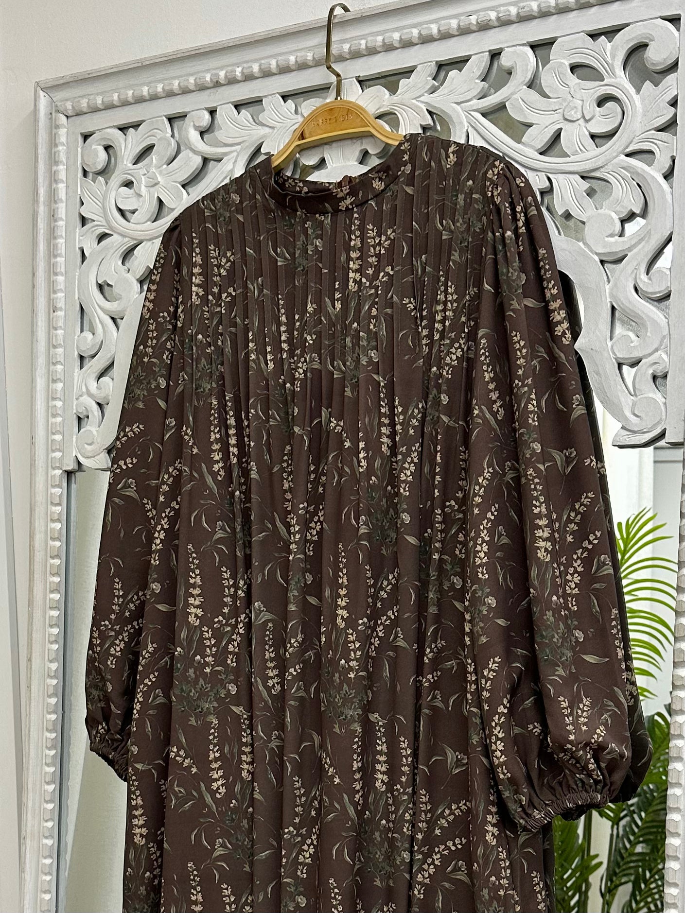 Rina Pleated Maxi Dress Chiffon HV Label