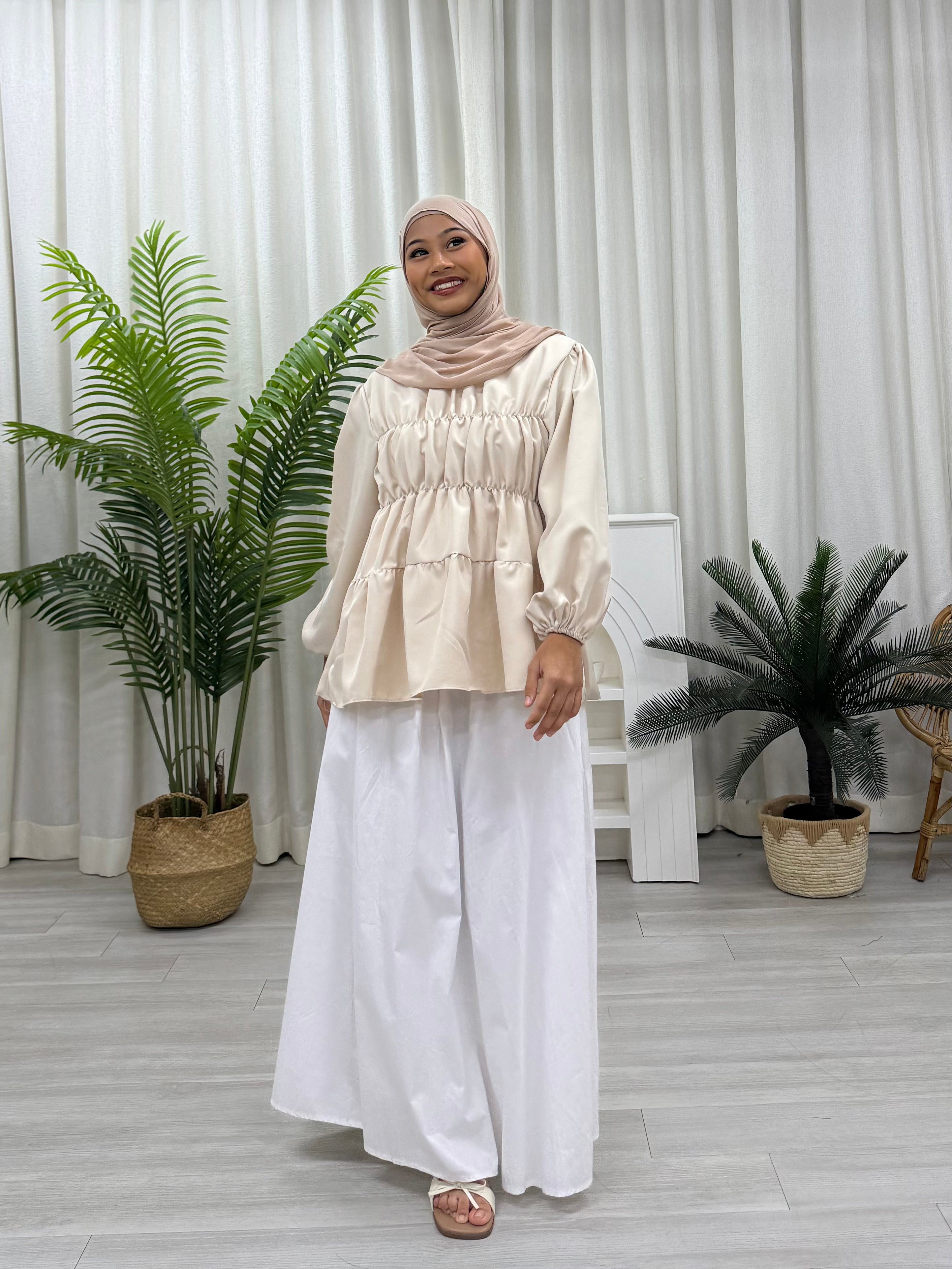Freya Ruched Polyester Top