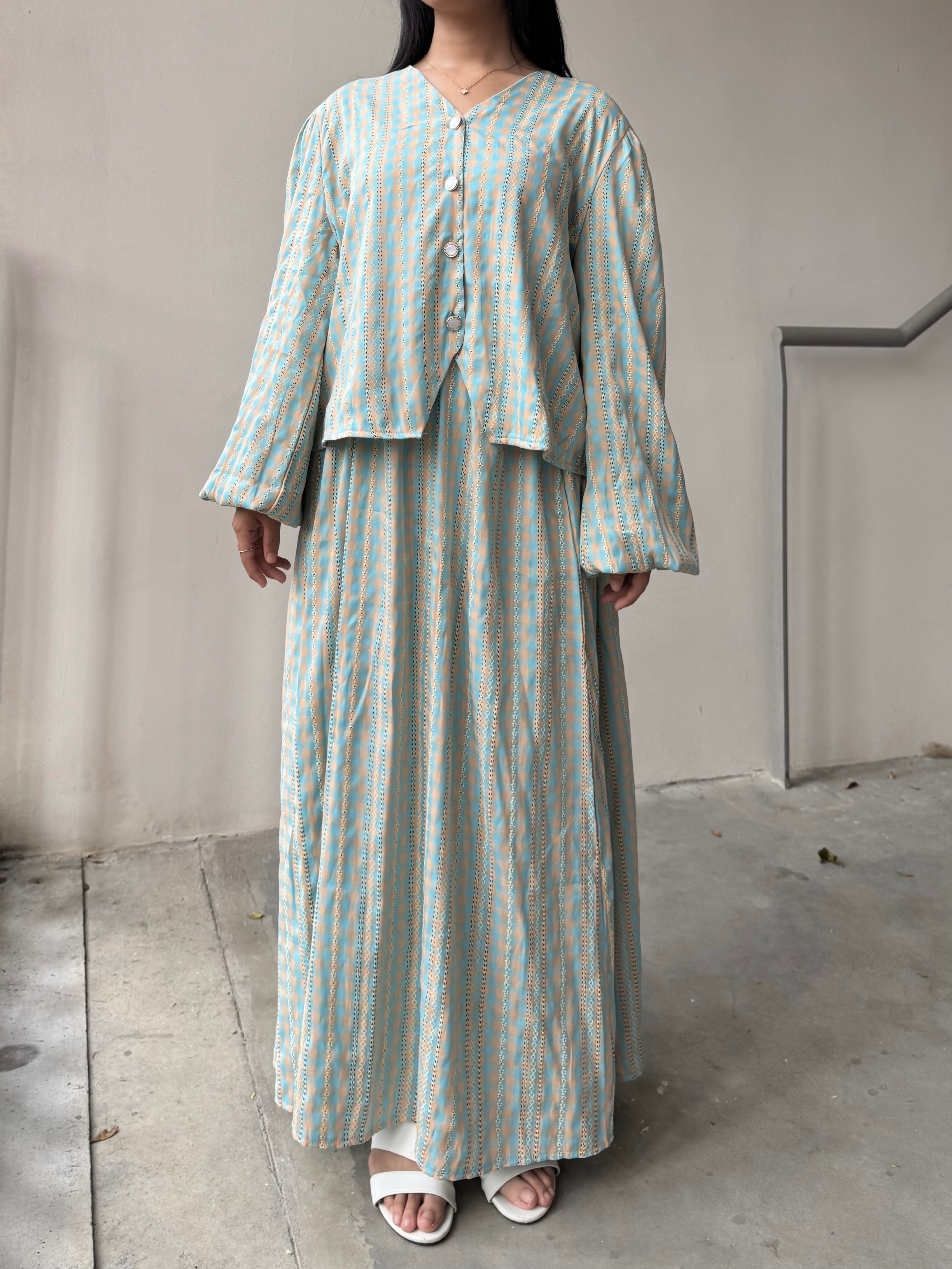 Safa Gingham Skirt Set