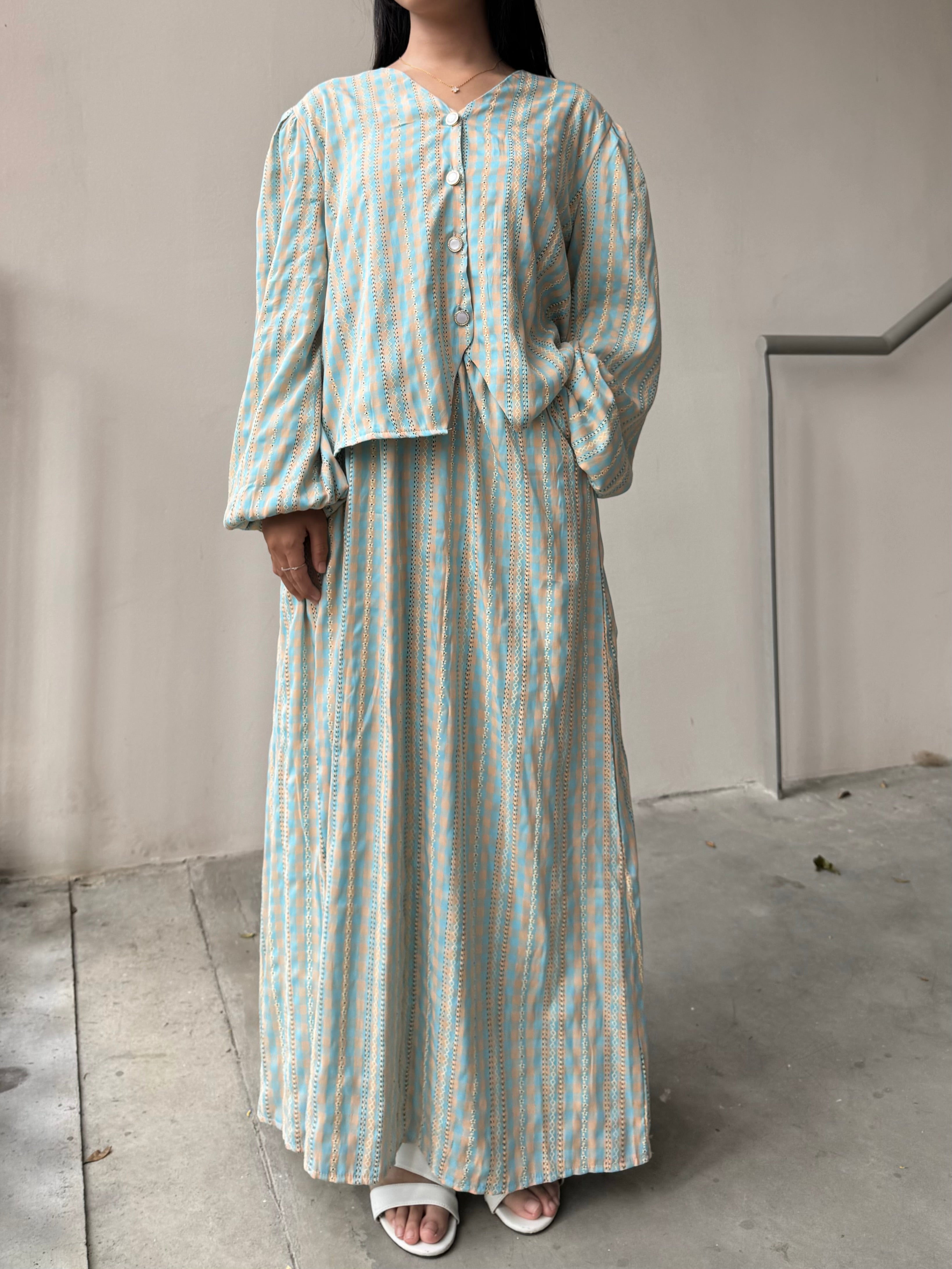 Safa Gingham Skirt Set