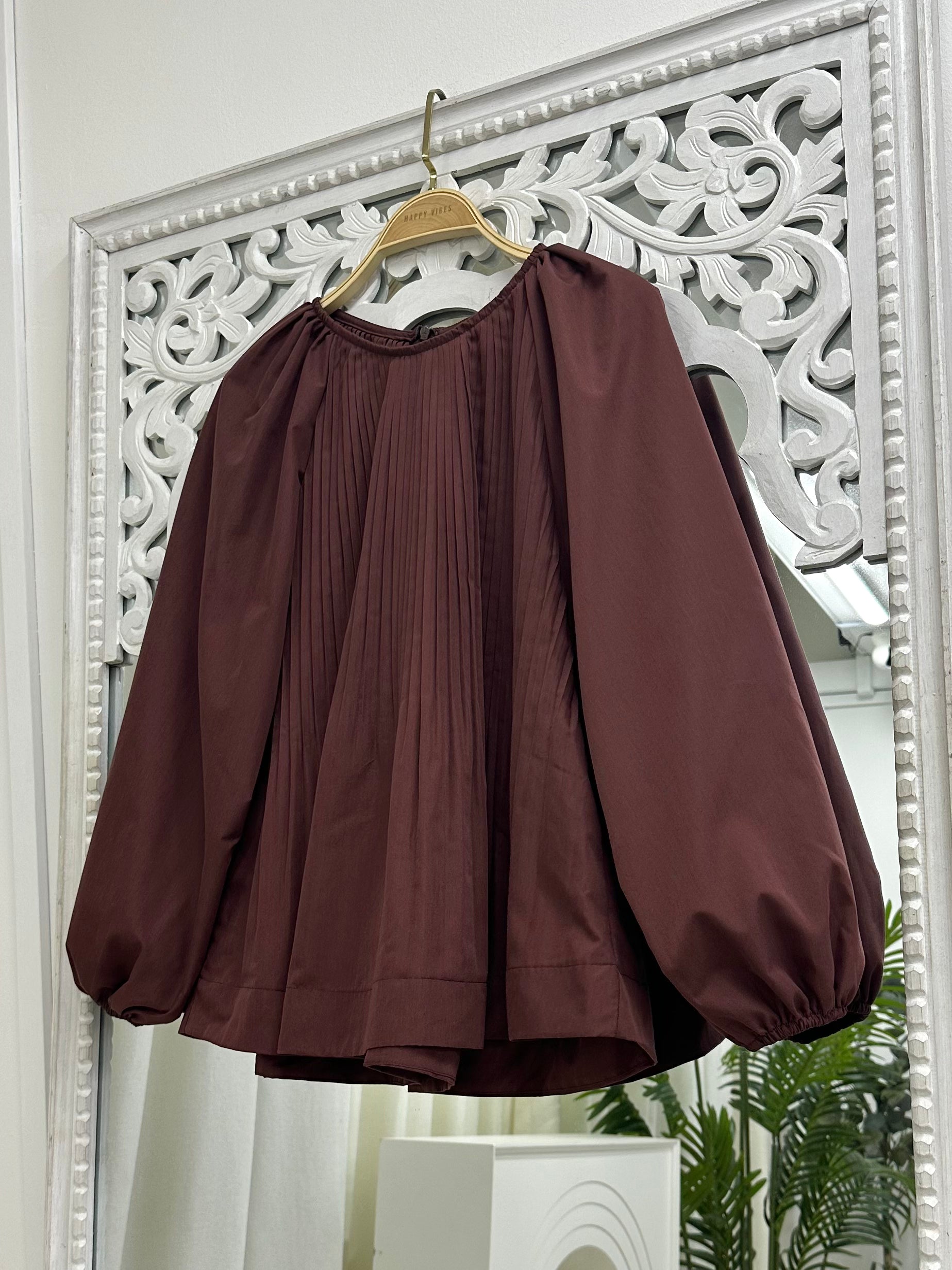 Yaleen Pleated Top